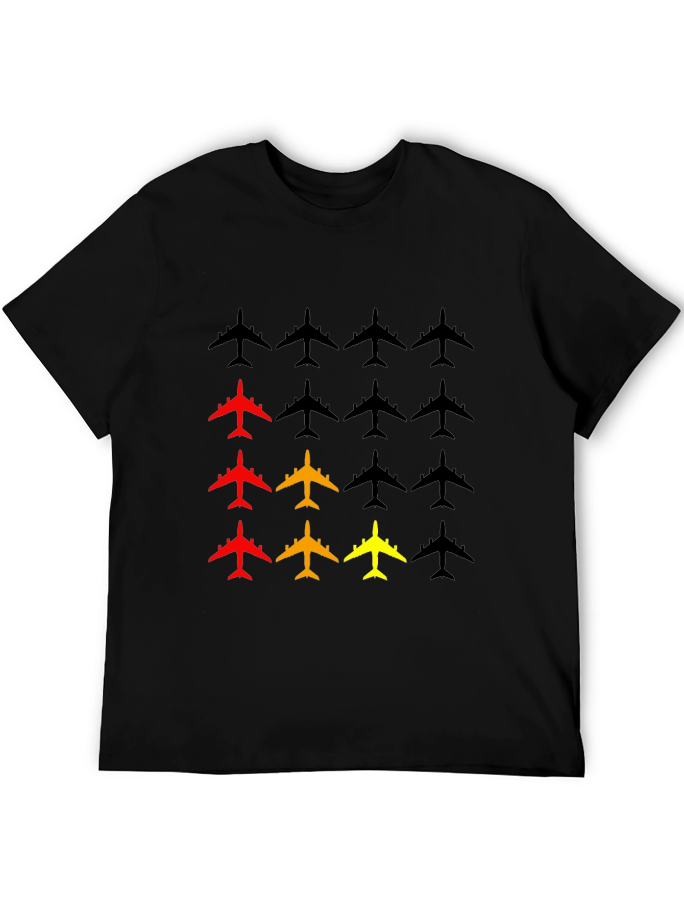 Black Airplane T-Shirt - Graphic Tee for Aviation Enthusiasts view 5