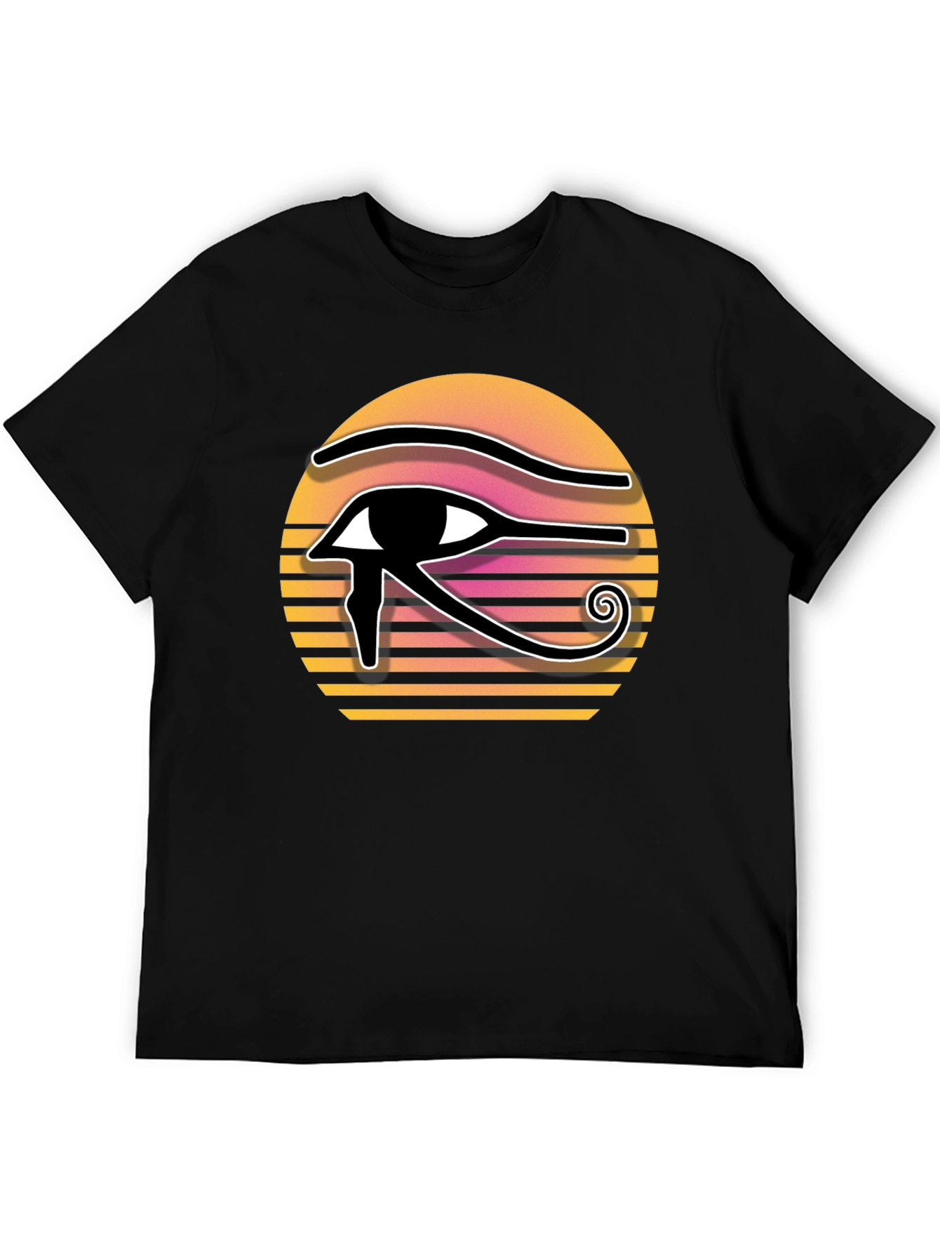 Black Eye of Horus Sunset Graphic Tee view 5