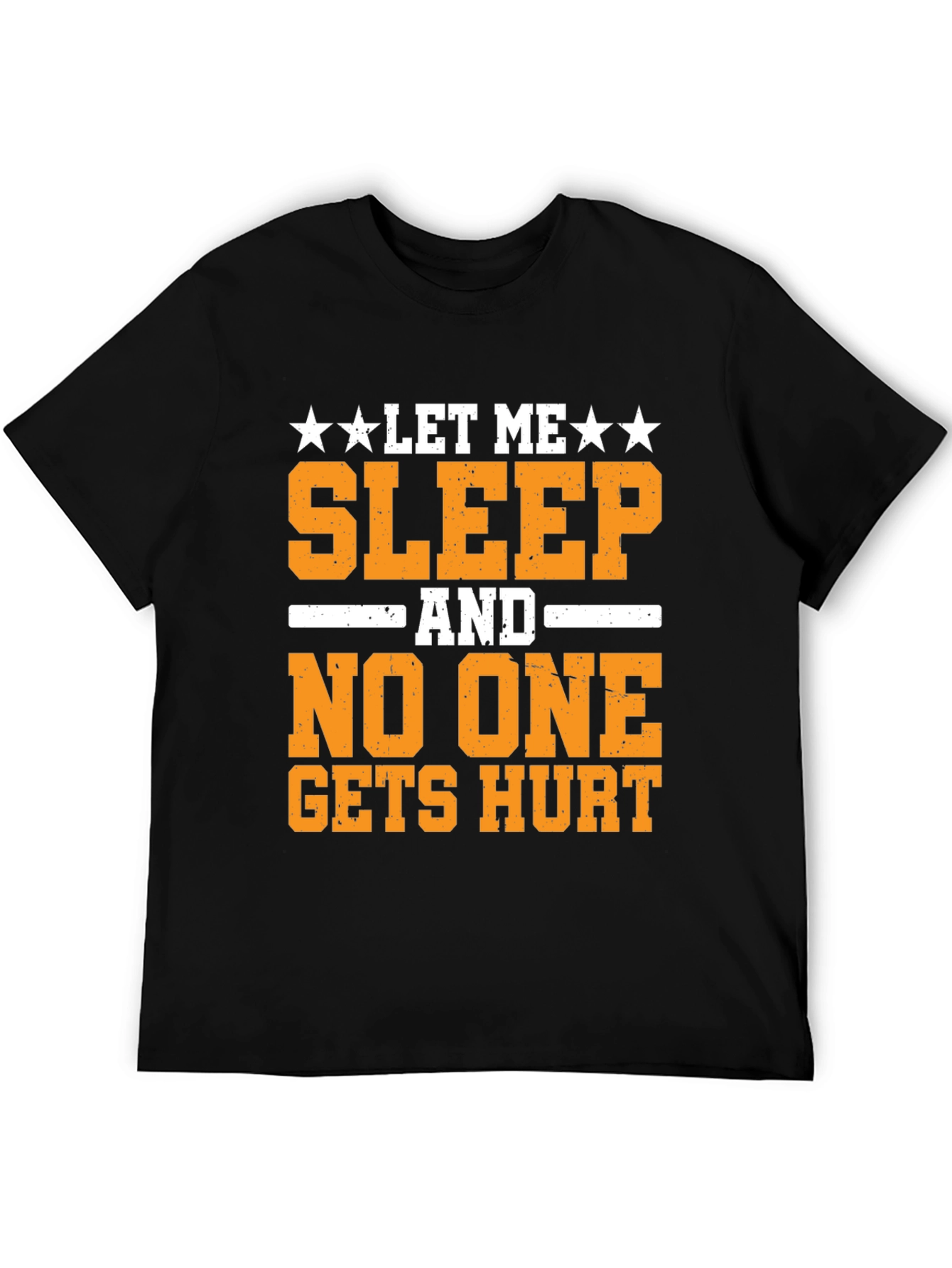Black Let Me Sleep T-Shirt view 5