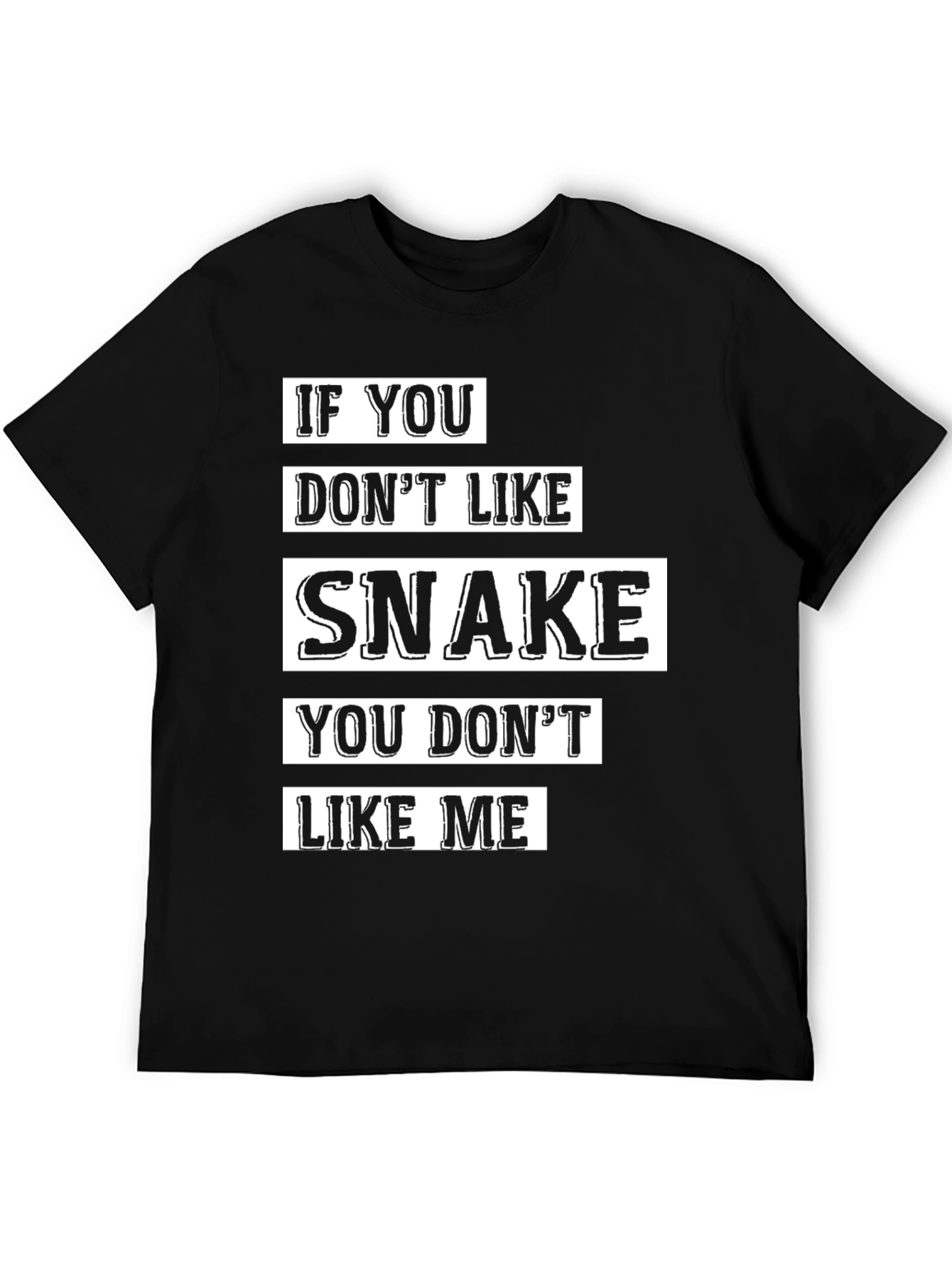 Black Snake Lover T-Shirt - If You Don't Like Snake Graphic Tee view 5