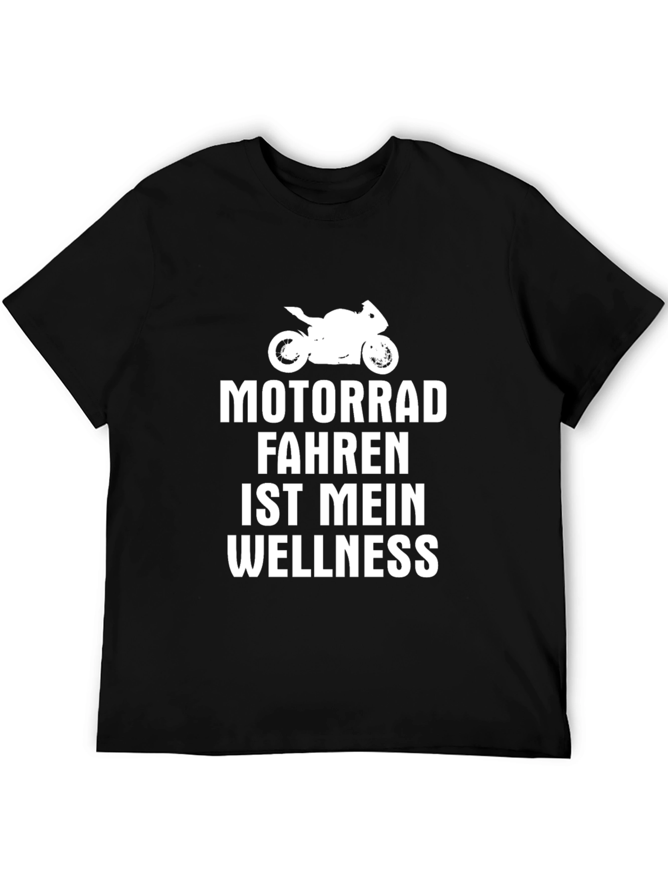 Black Motorrad Wellness T-Shirt - Biker Gift view 5