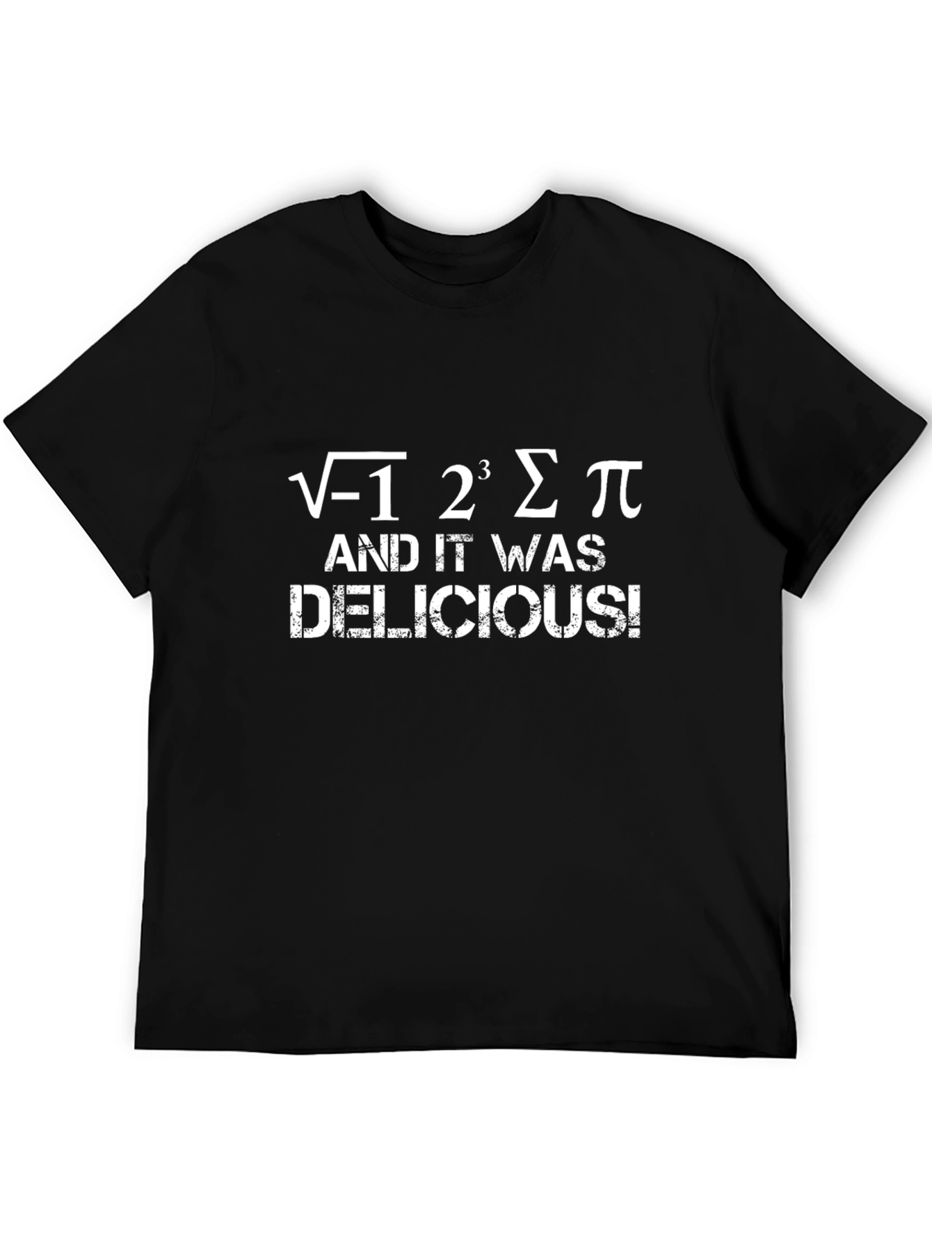 Black Math Pun T-Shirt - I Ate Sum Pi view 5