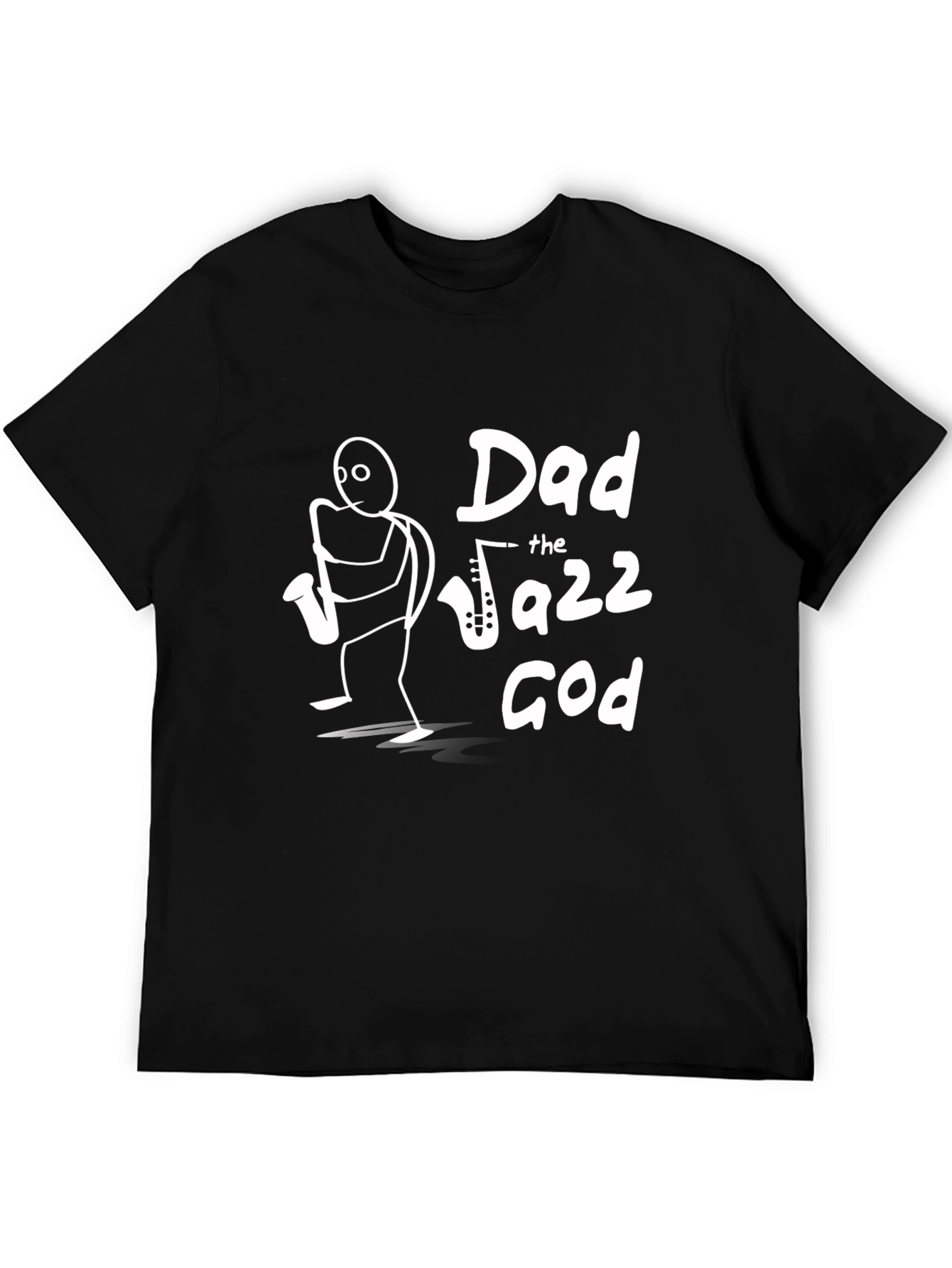 Black Dad The Jazz God T-Shirt view 5