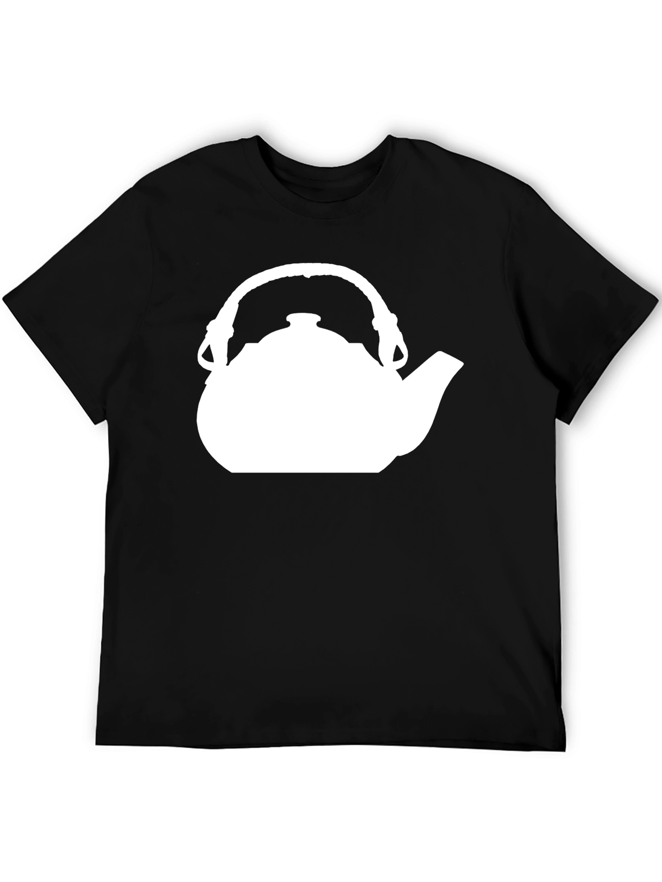 Black Tea Time T-Shirt - Kettle Design view 5