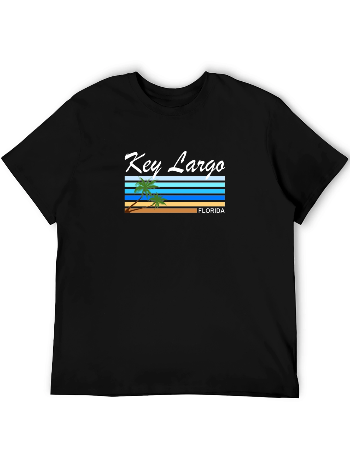 Black Key Largo Florida Graphic T-Shirt view 5
