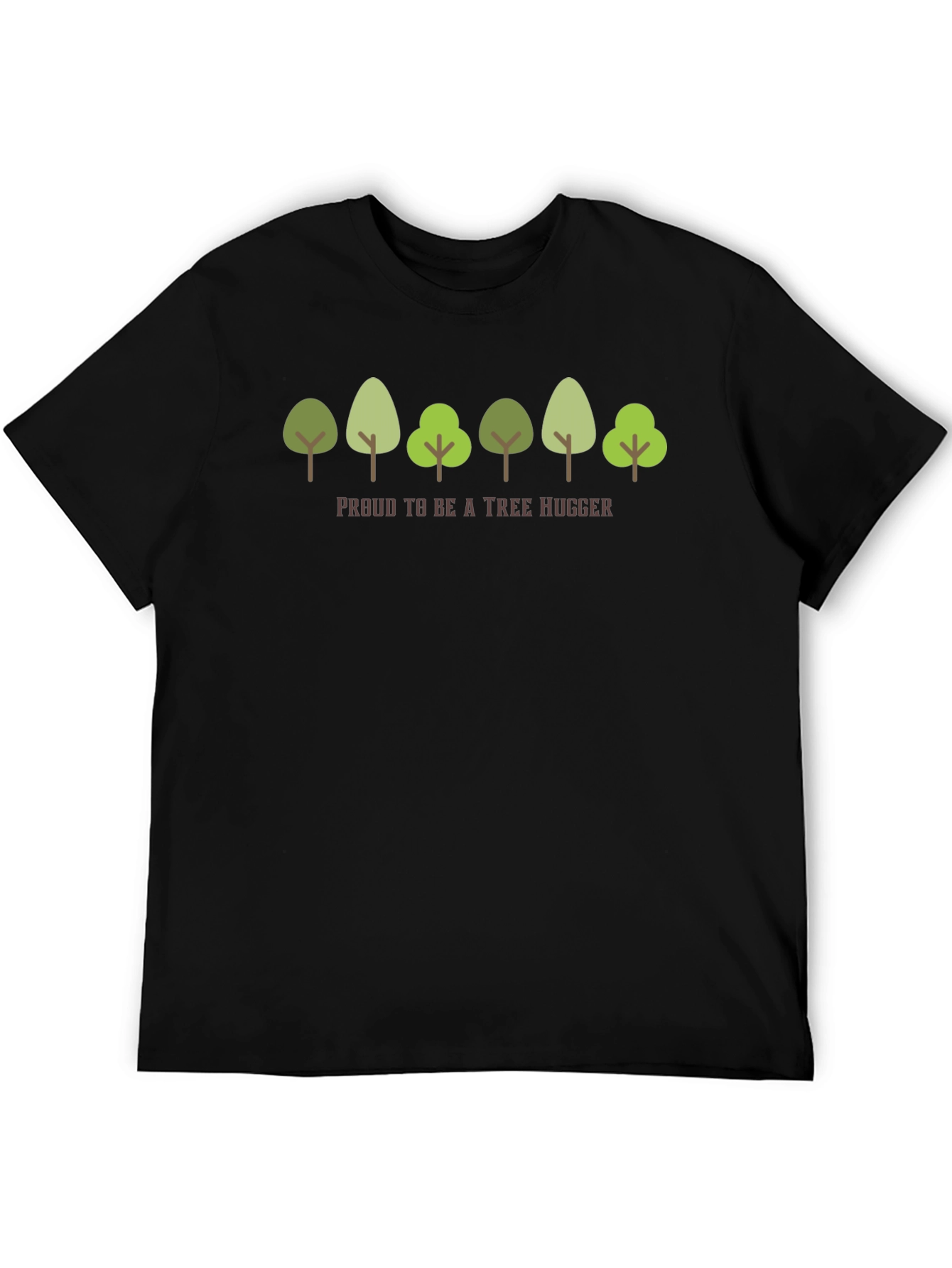 Black Tree Hugger Graphic T-Shirt - Eco-Friendly Tee view 5