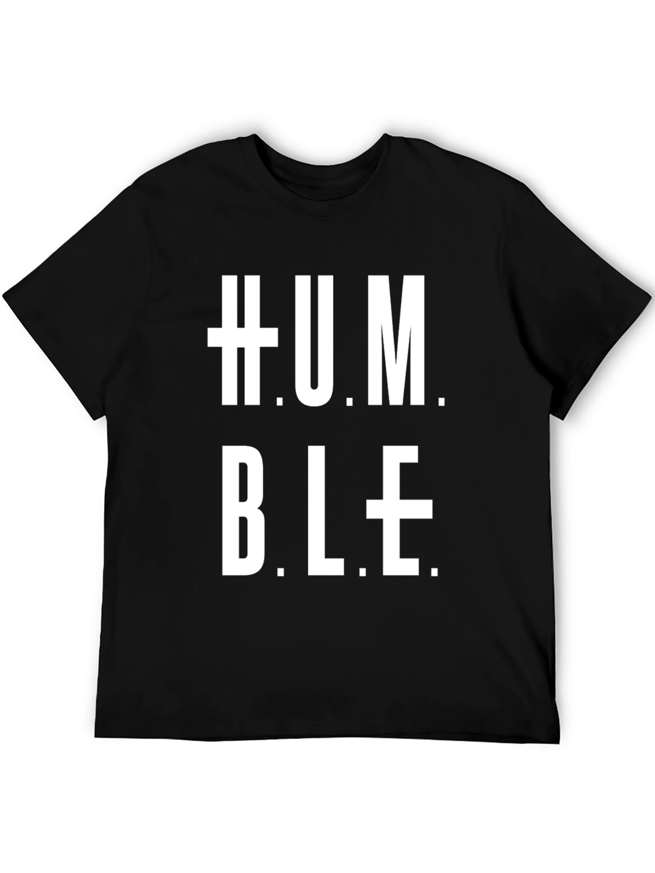 Black Humble Graphic T-Shirt - Black Cotton Blend view 5