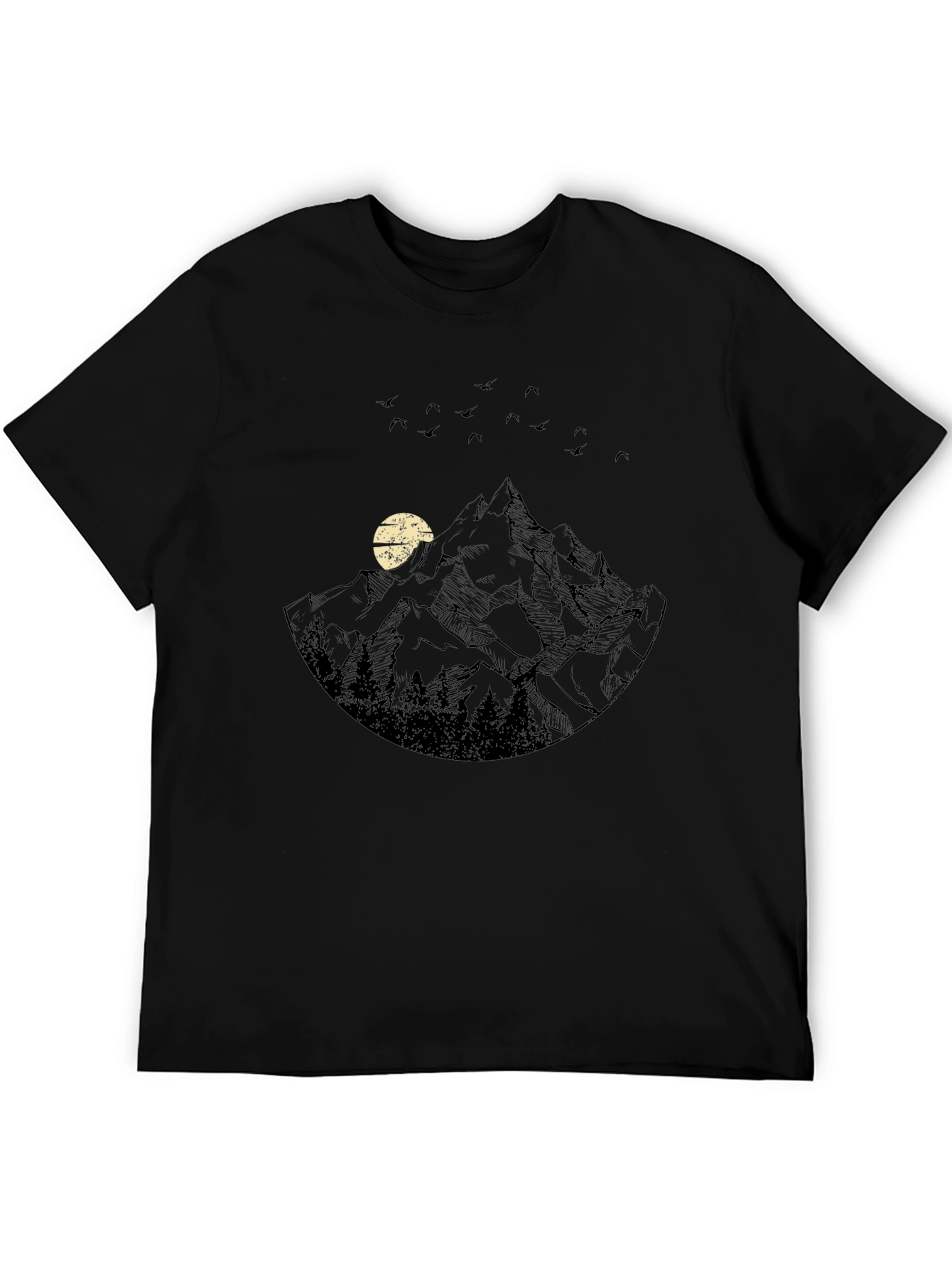 Black Mountain Scene Graphic Tee view 5
