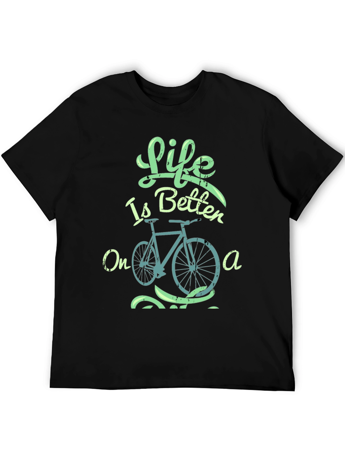Black Life is Better on a Bike Graphic Tee view 5