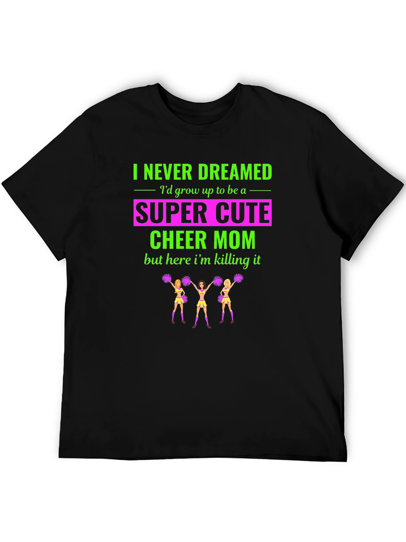 Super Cute Cheer Mom T-Shirt - 5