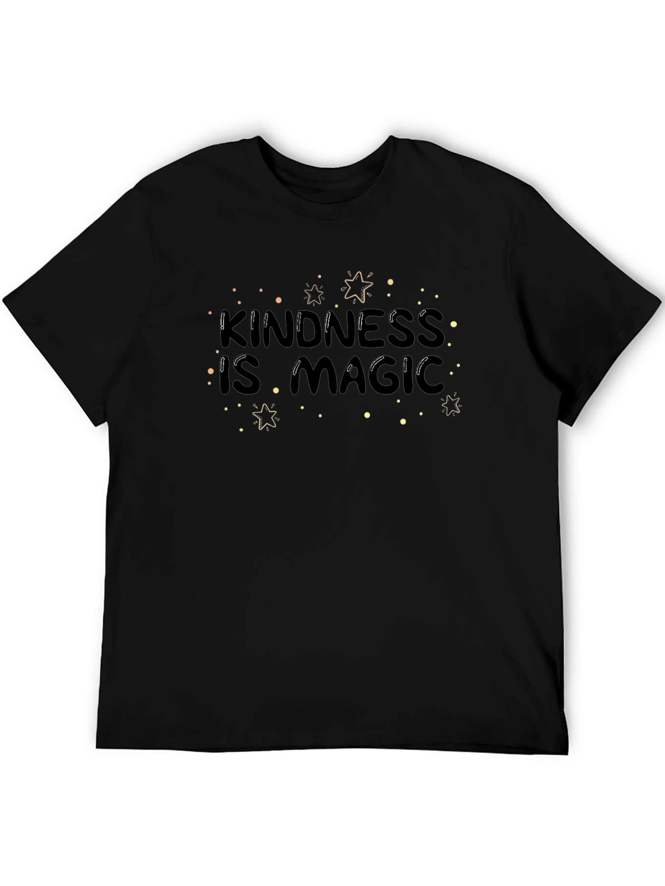 Black Kindness is Magic Graphic Tee - Unisex Soft Cotton view 5