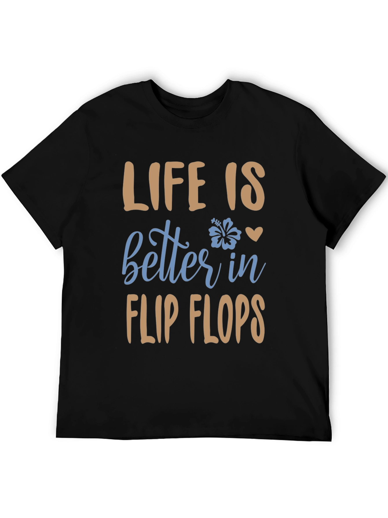 Black Life is Better in Flip Flops Graphic Tee view 5