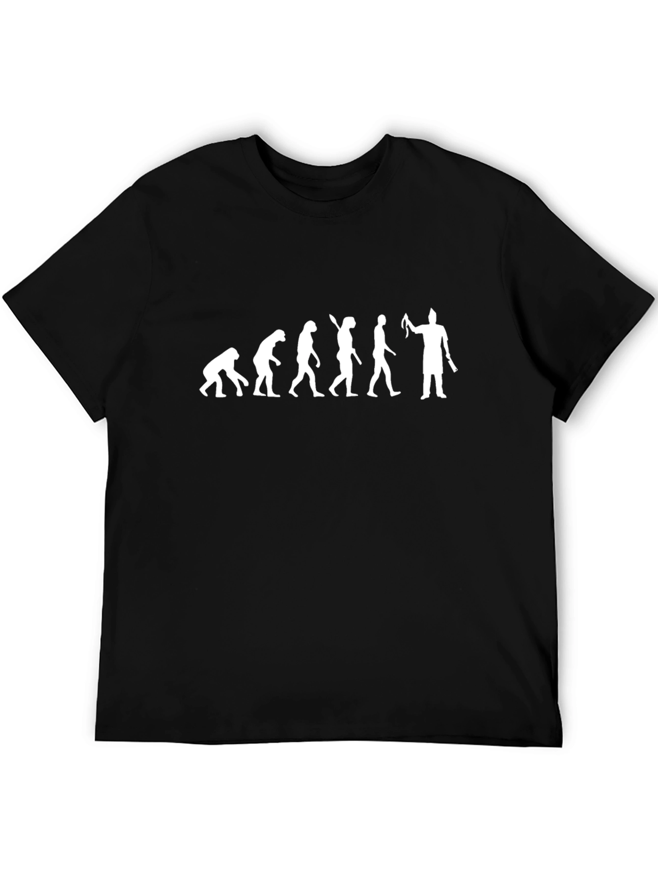 Black Evolution of Man Black T-Shirt view 5