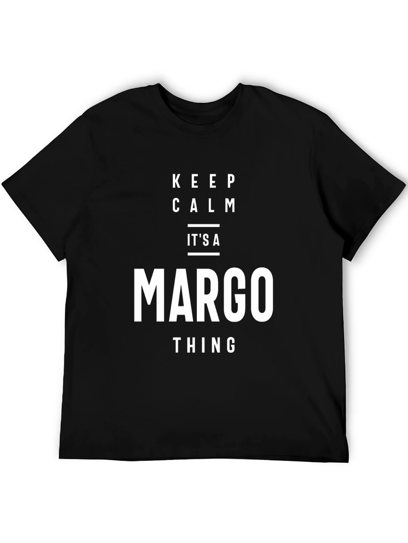 Black Keep Calm Margo Thing Black T-Shirt view 5