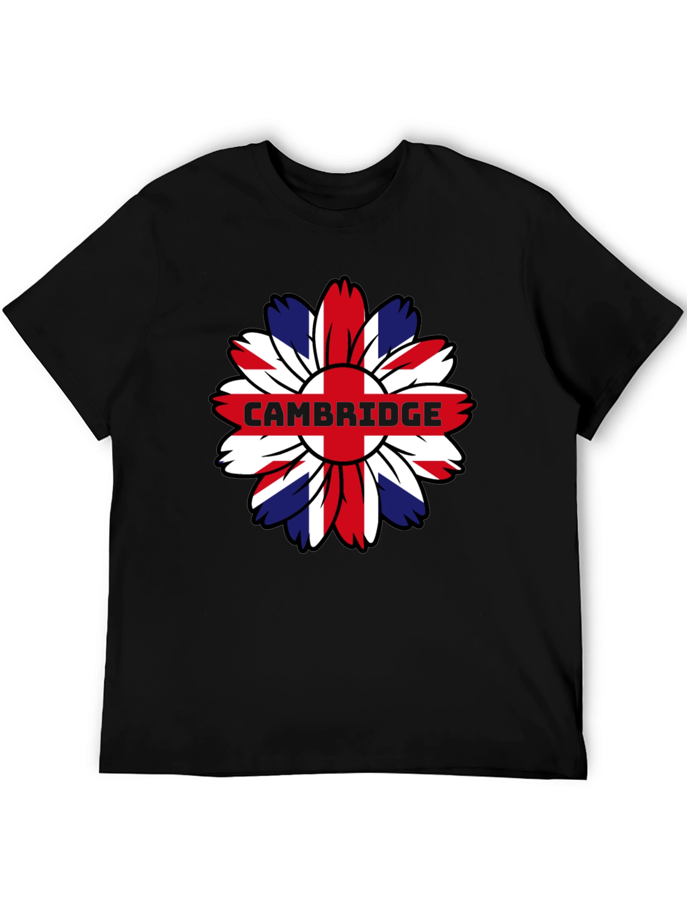 Cambridge UK Flag Flower Graphic Tee - 5