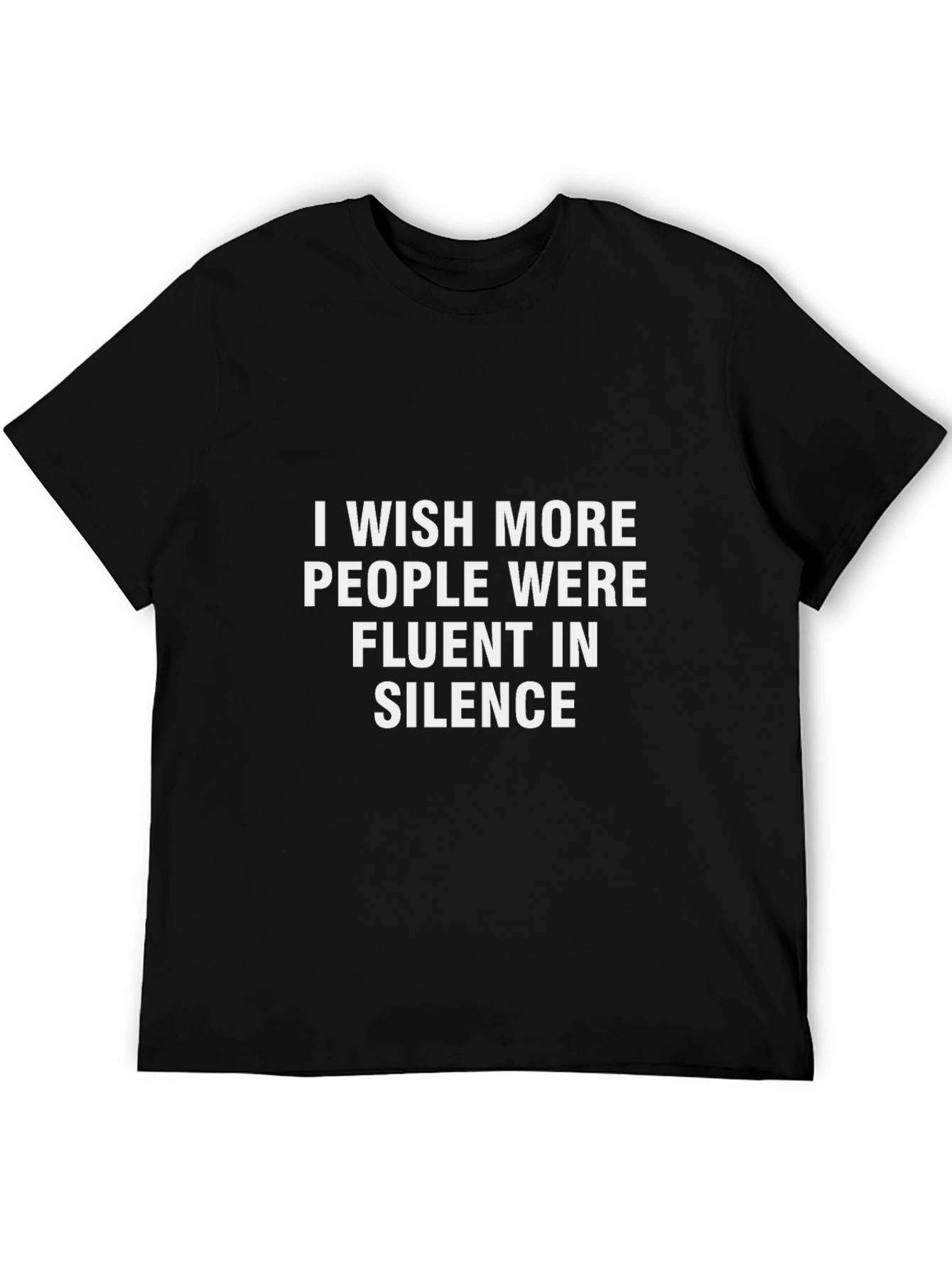 Black Fluent in Silence Graphic Tee view 5
