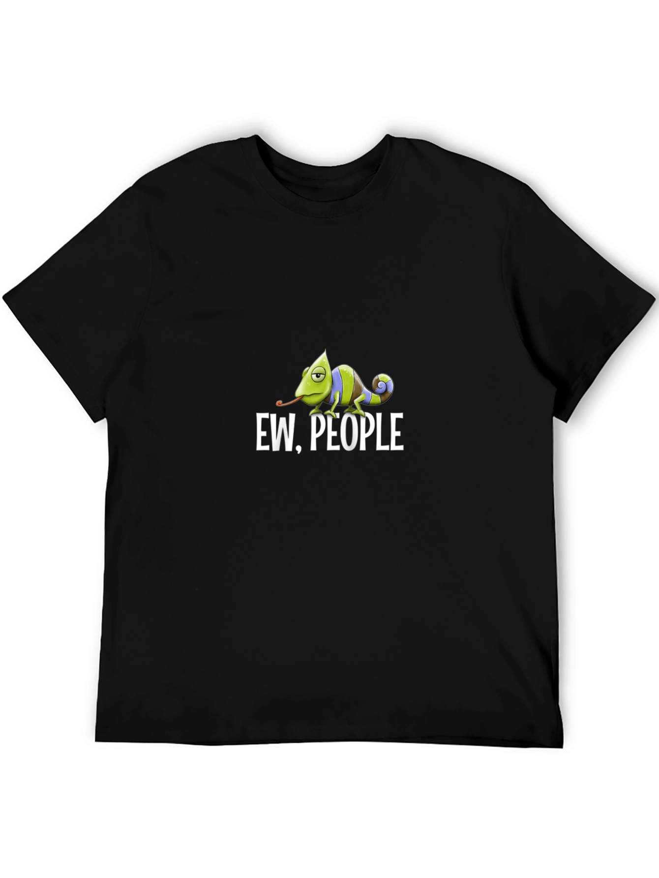 Black Ew, People Chameleon Graphic Tee view 5