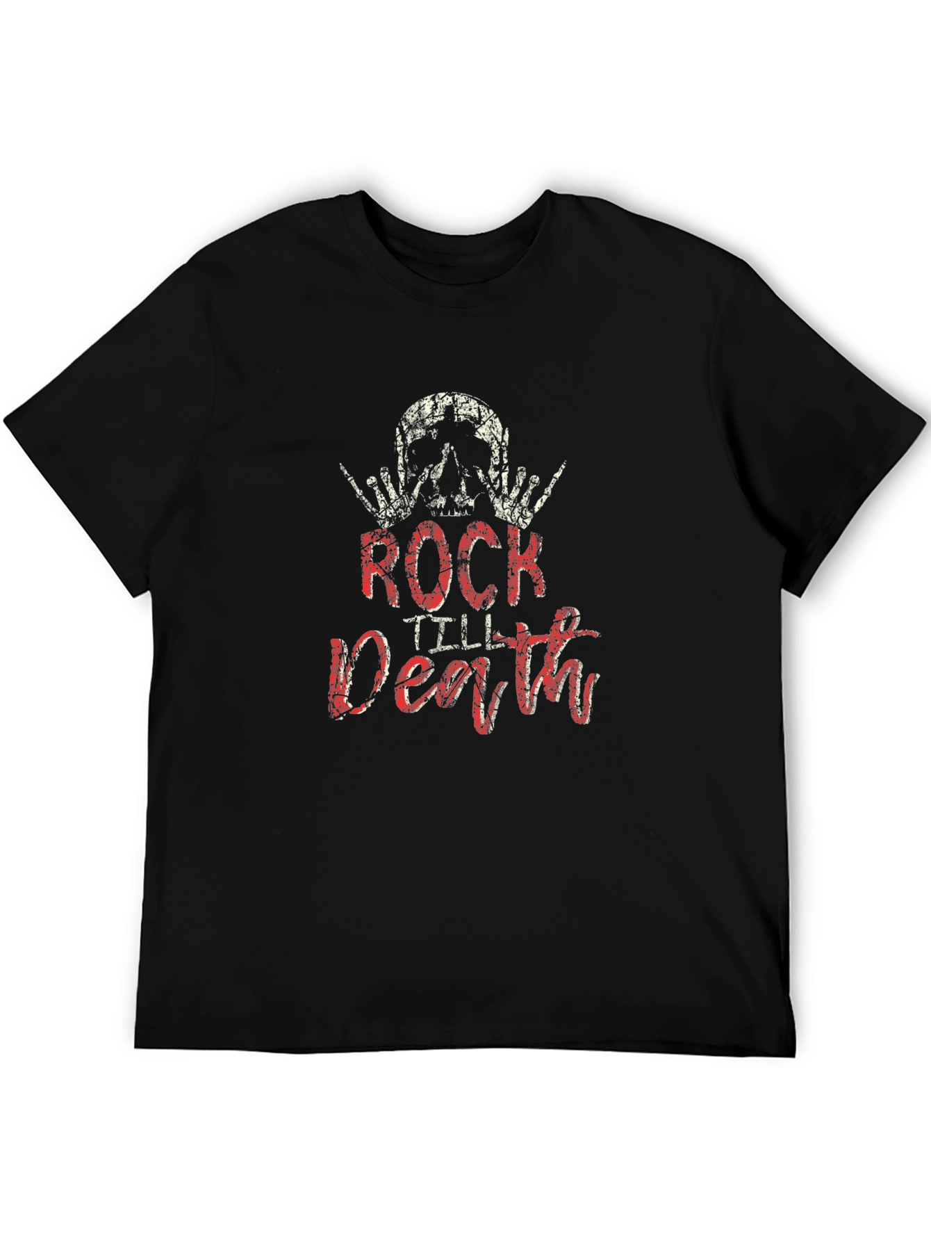 Black Rock Till Death Graphic Print Men's T-Shirt view 5