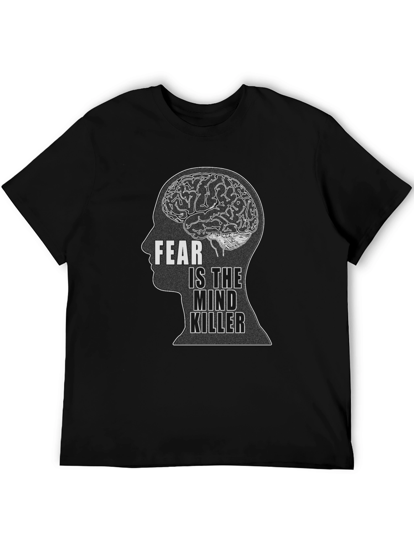 Black Fear is the Mind Killer Black T-Shirt view 5