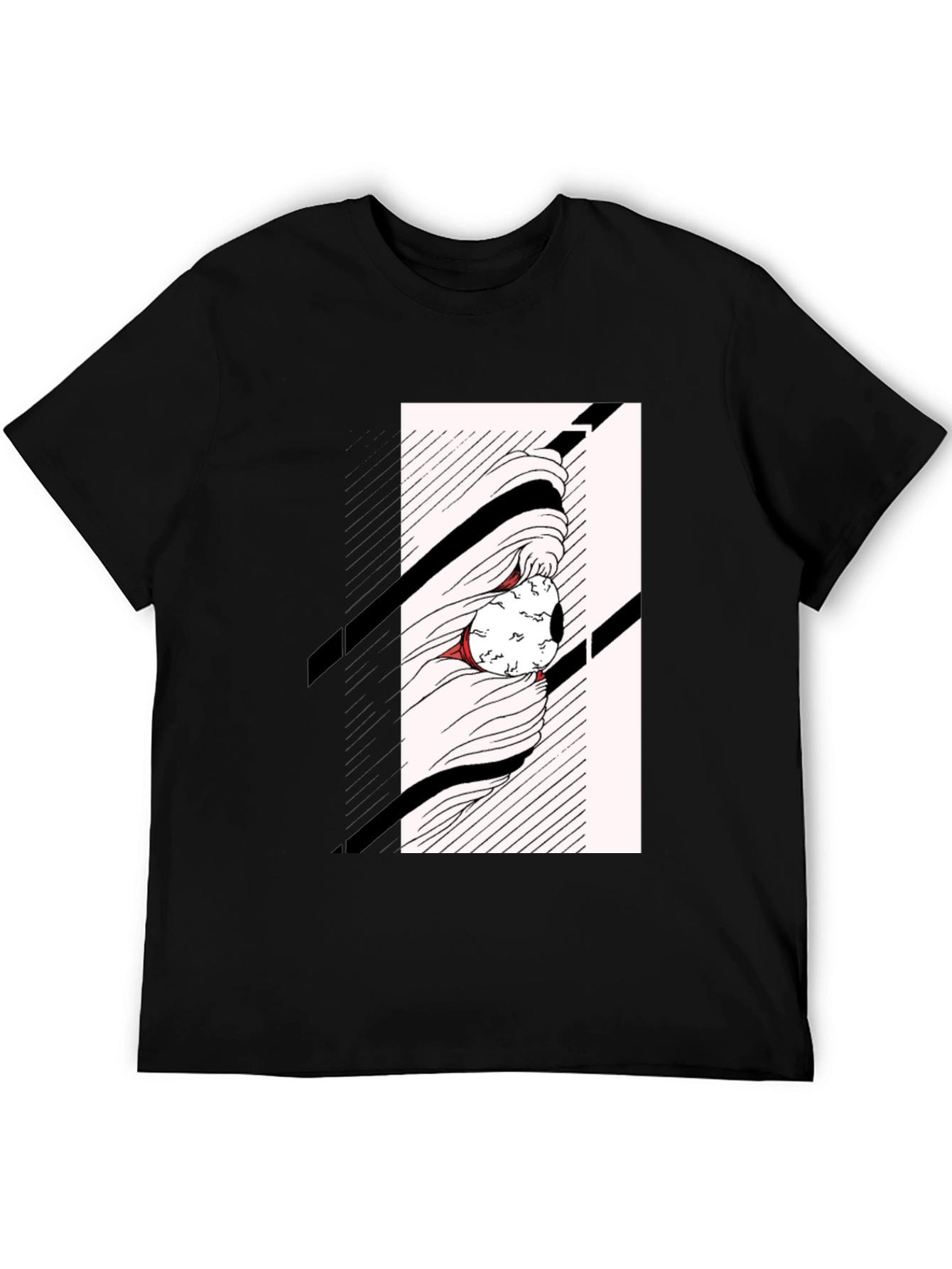 Black Eye Graphic Black T-Shirt - Unique Design view 5