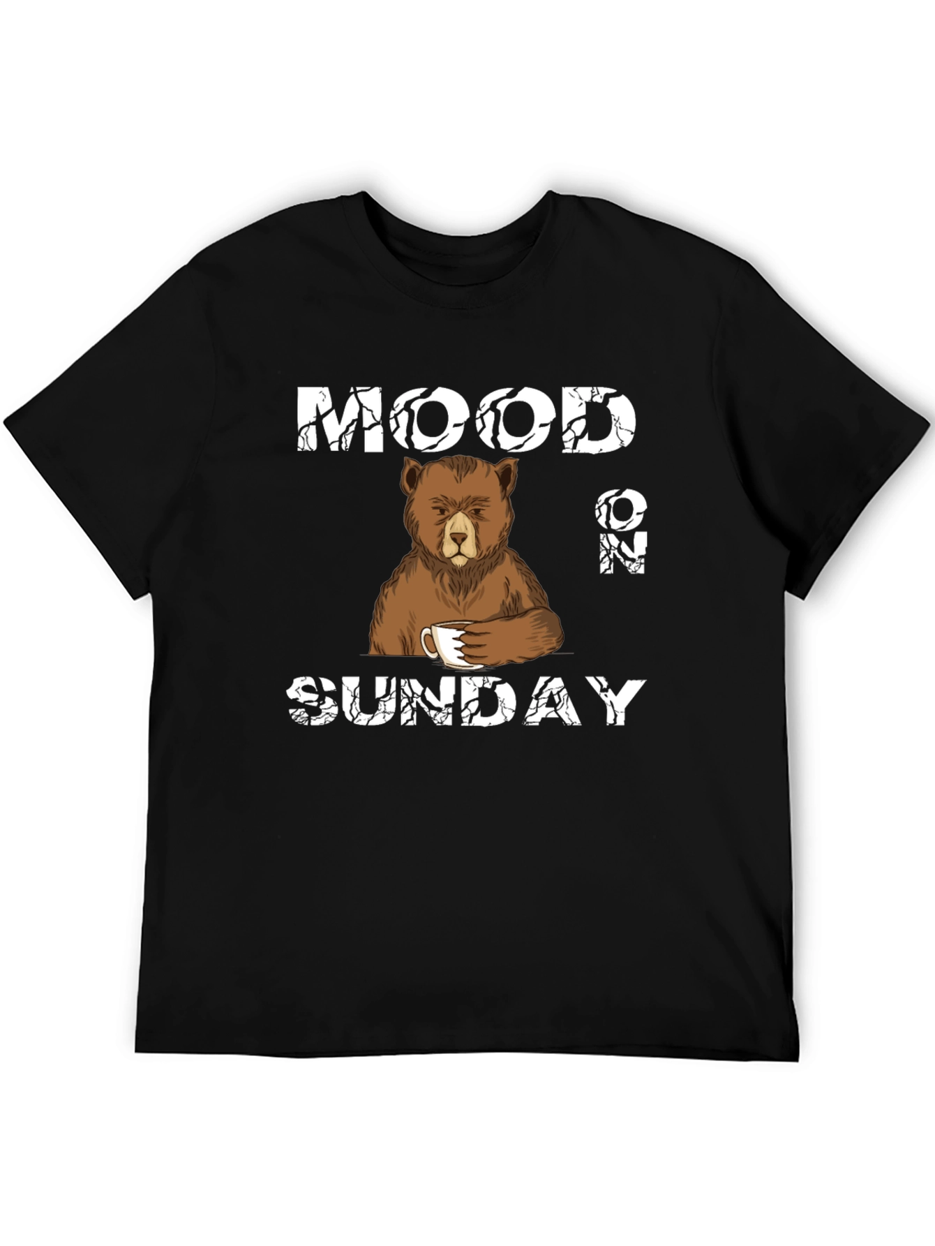 Black Mood on Sunday Bear T-Shirt view 5