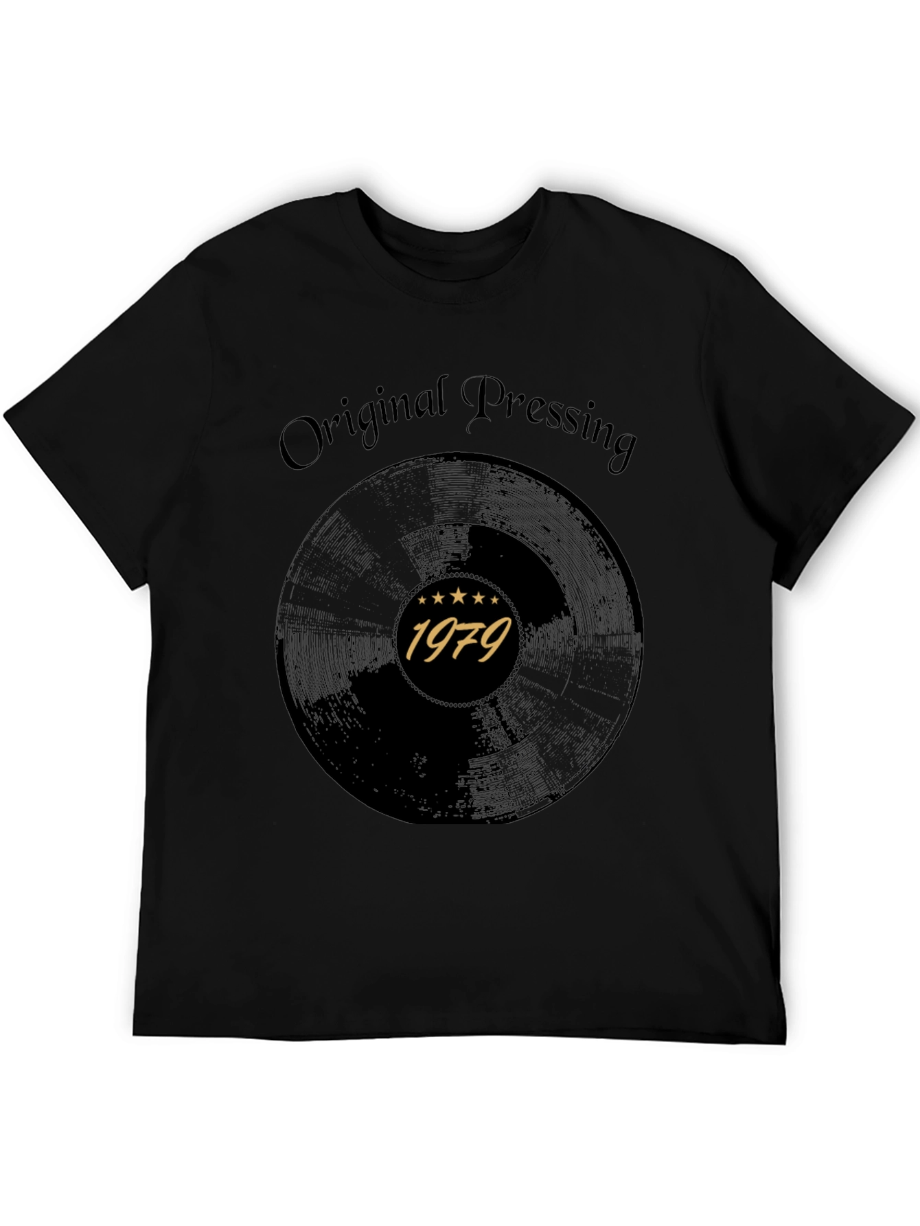 Black Original Pressing 1979 Record Graphic Tee view 5