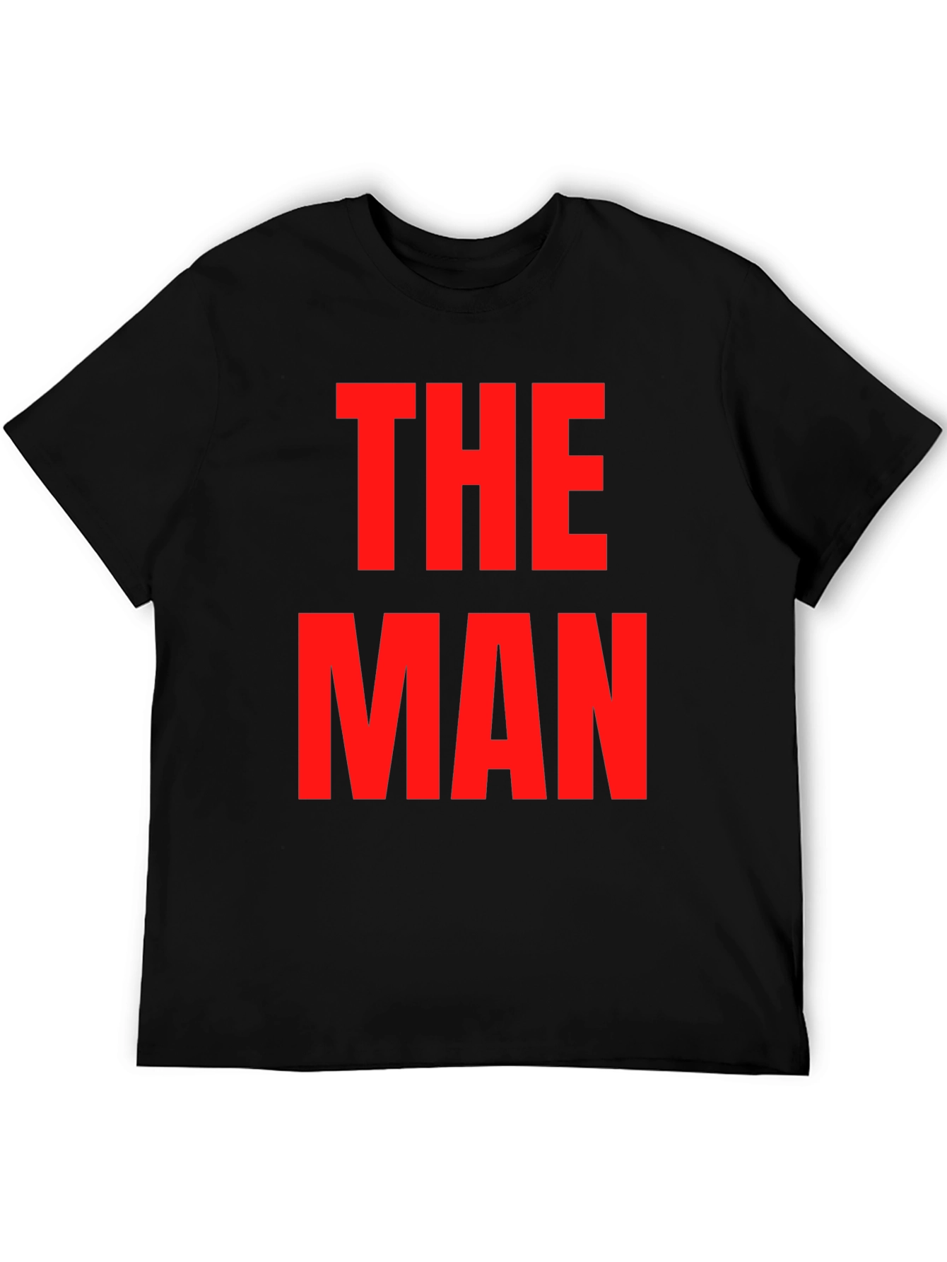 Black The Man Graphic Tee - Bold Statement Shirt view 5