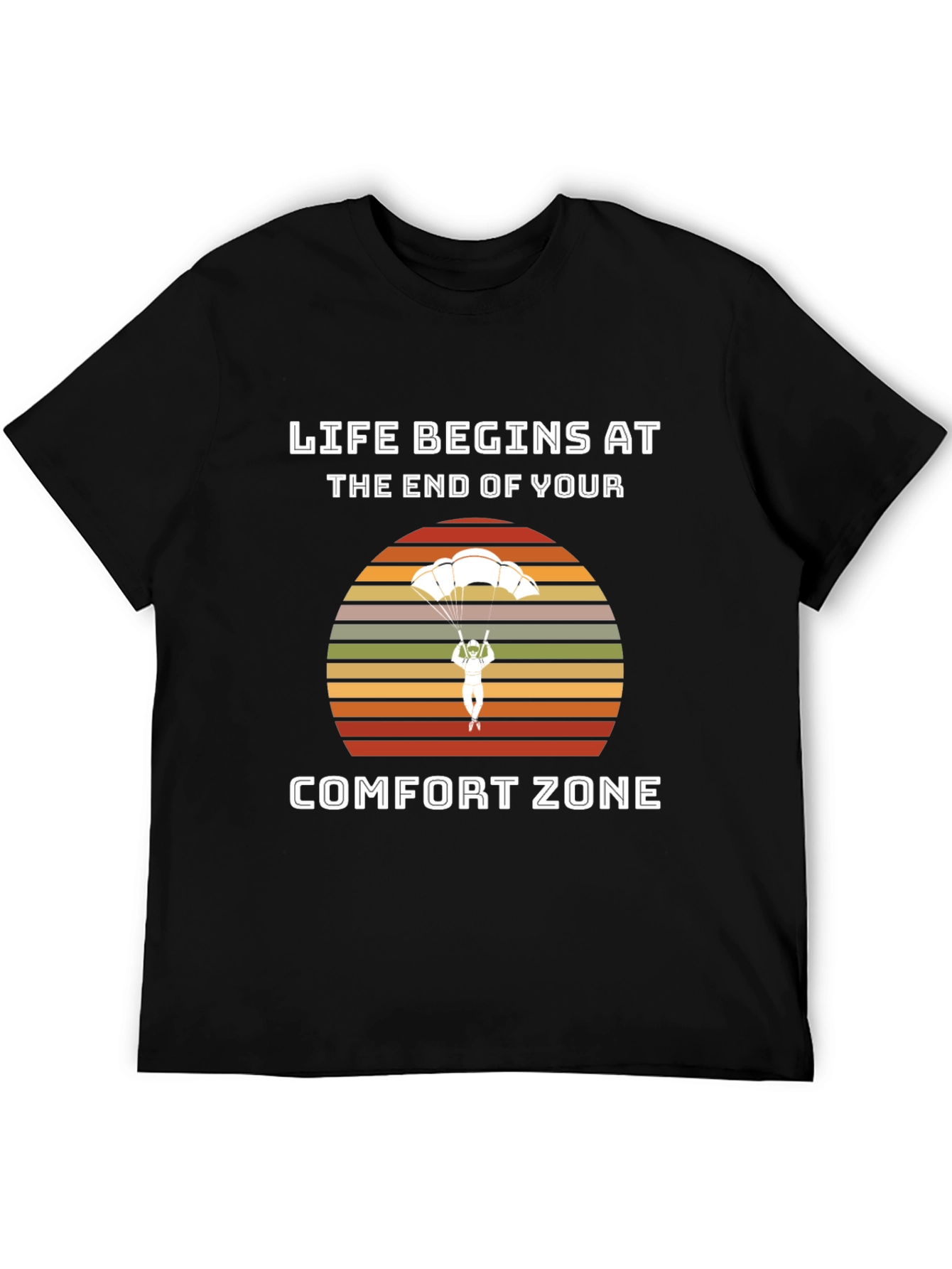 Black Life Begins at The End of Your Comfort Zone T-Shirt view 5