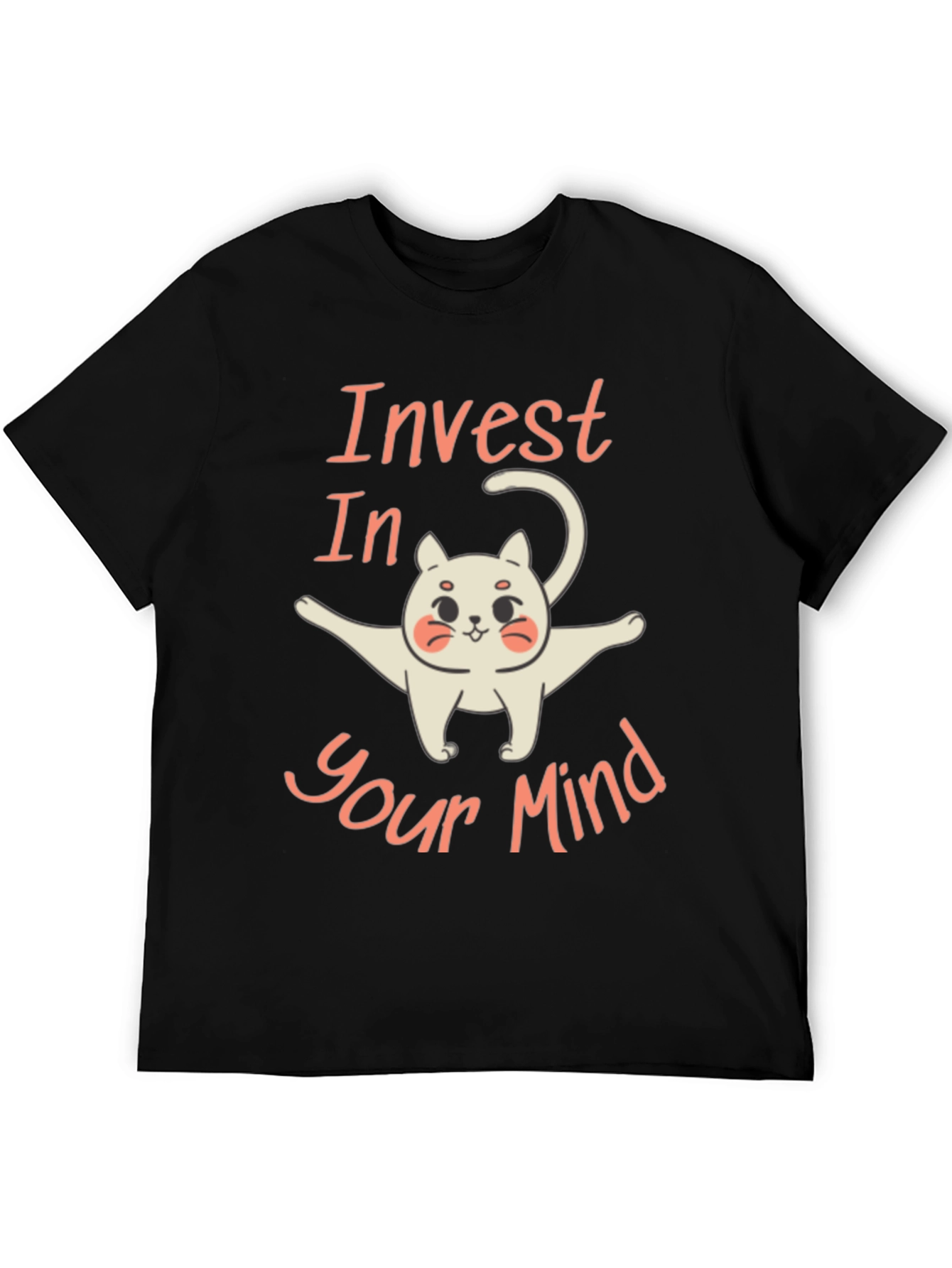 Black Invest In Your Mind T-Shirt view 5