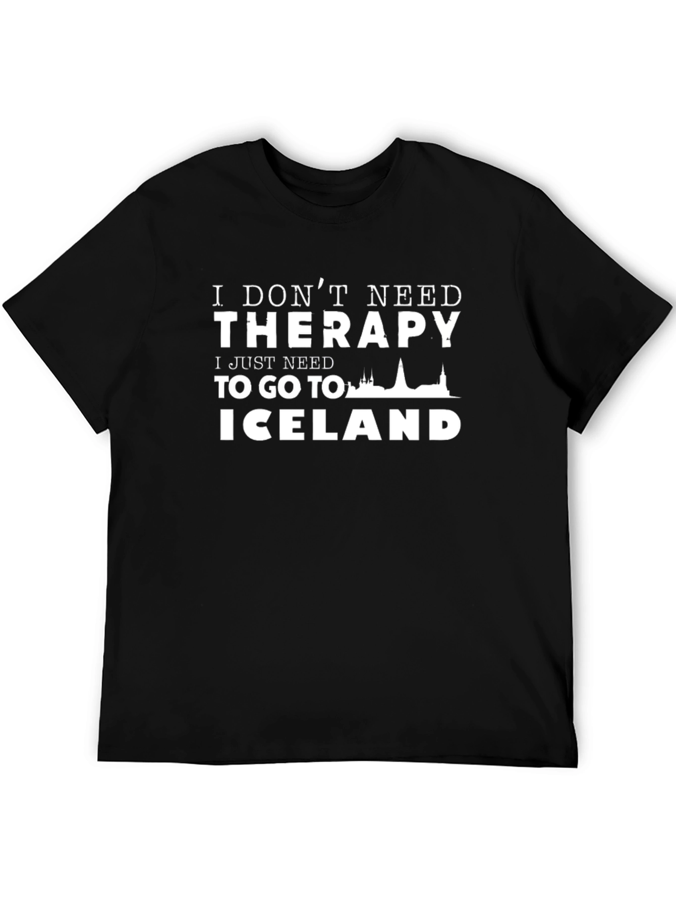 Black Iceland Therapy T-Shirt - Black view 5