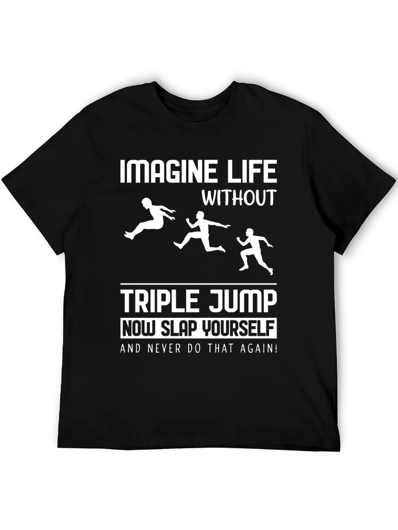 Black Triple Jump T-Shirt: Imagine Life Without It! view 5