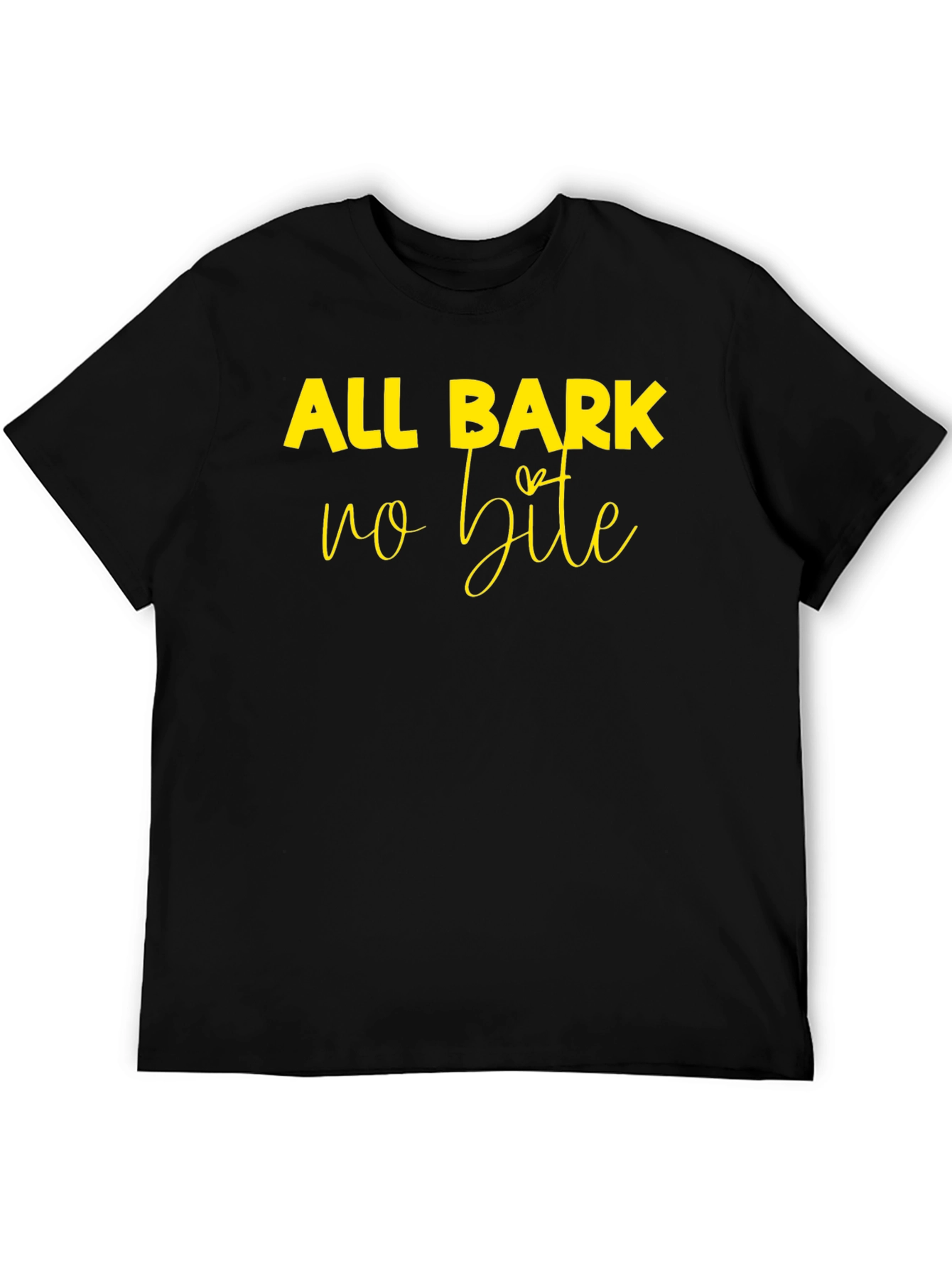 All Bark No Bite Graphic Tee - Black - 5