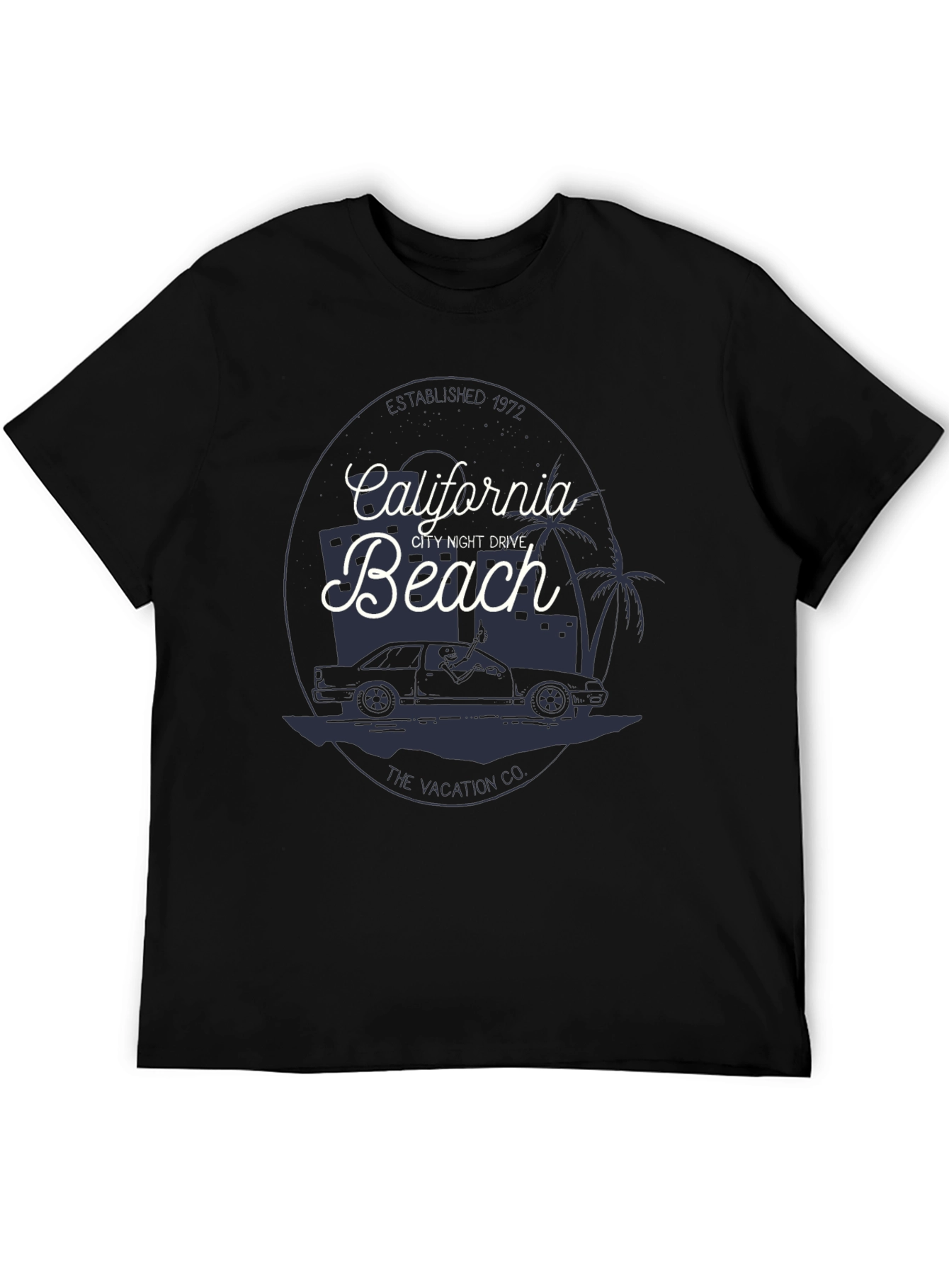 Black California Beach Graphic Tee - Vacation Vibes view 5