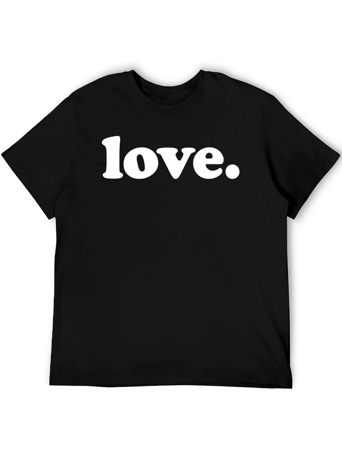 Black Love Graphic Tee - Trendy Black T-Shirt view 5