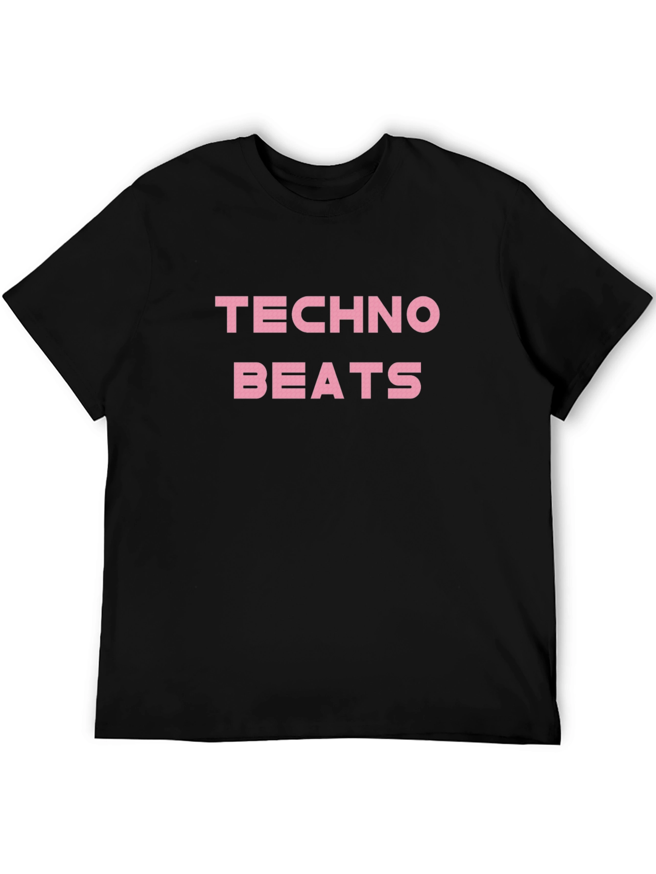 Black Techno Beats Graphic Tee - Stylish Cotton T-Shirt view 5
