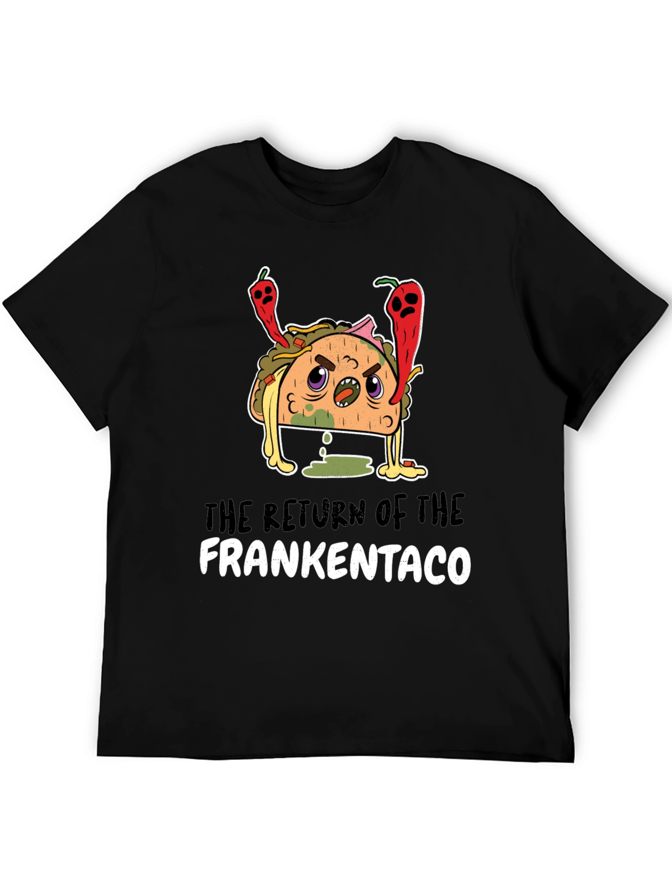Black Frankentaco Graphic T-Shirt view 5