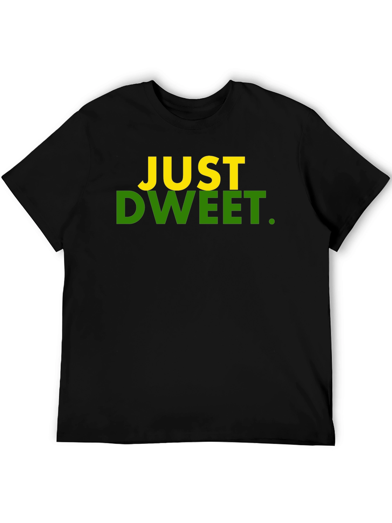 Black Just Dweet T-Shirt -  Trendy Graphic Tee view 5