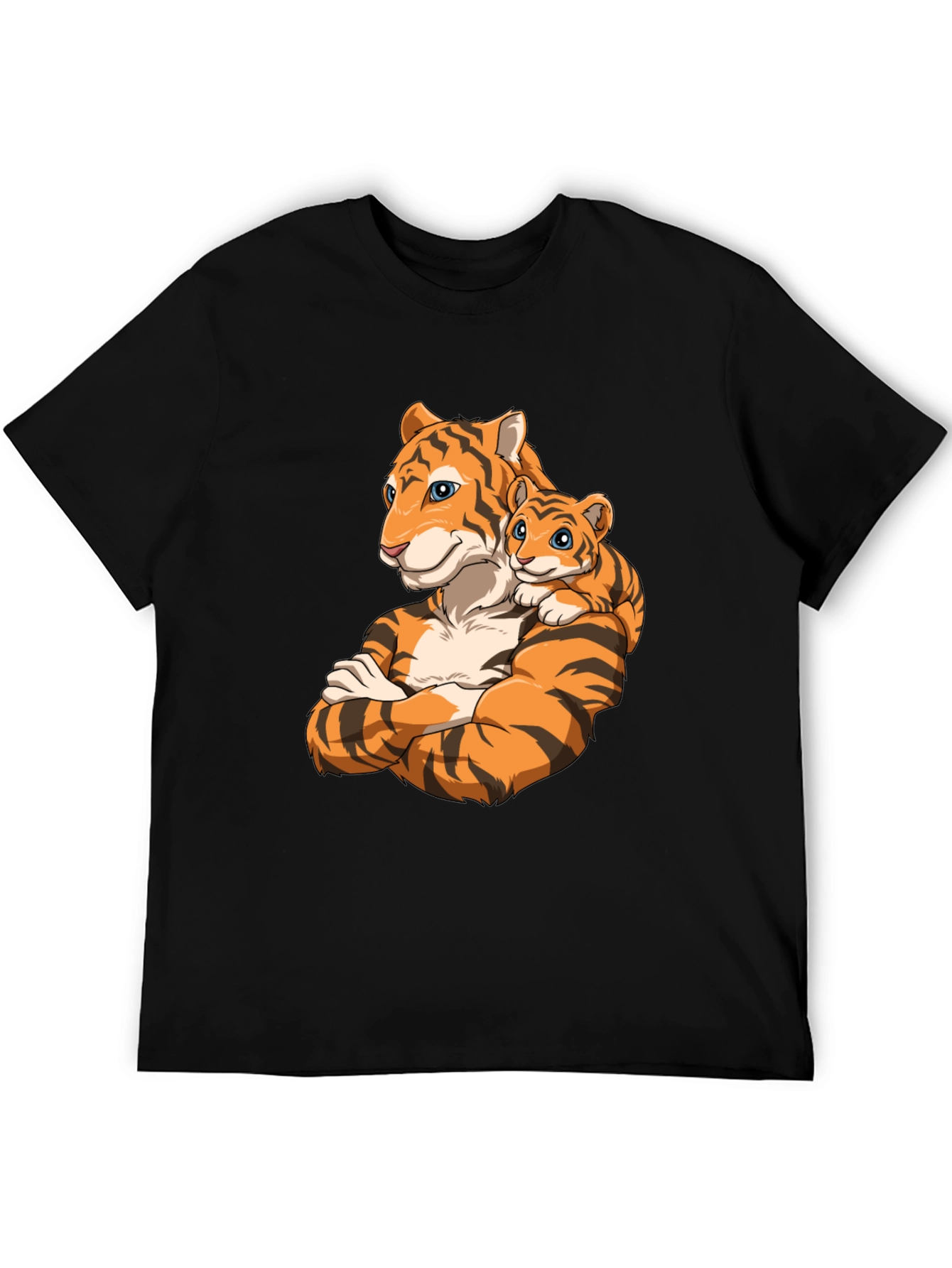 Black Tiger Family Graphic T-Shirt view 5