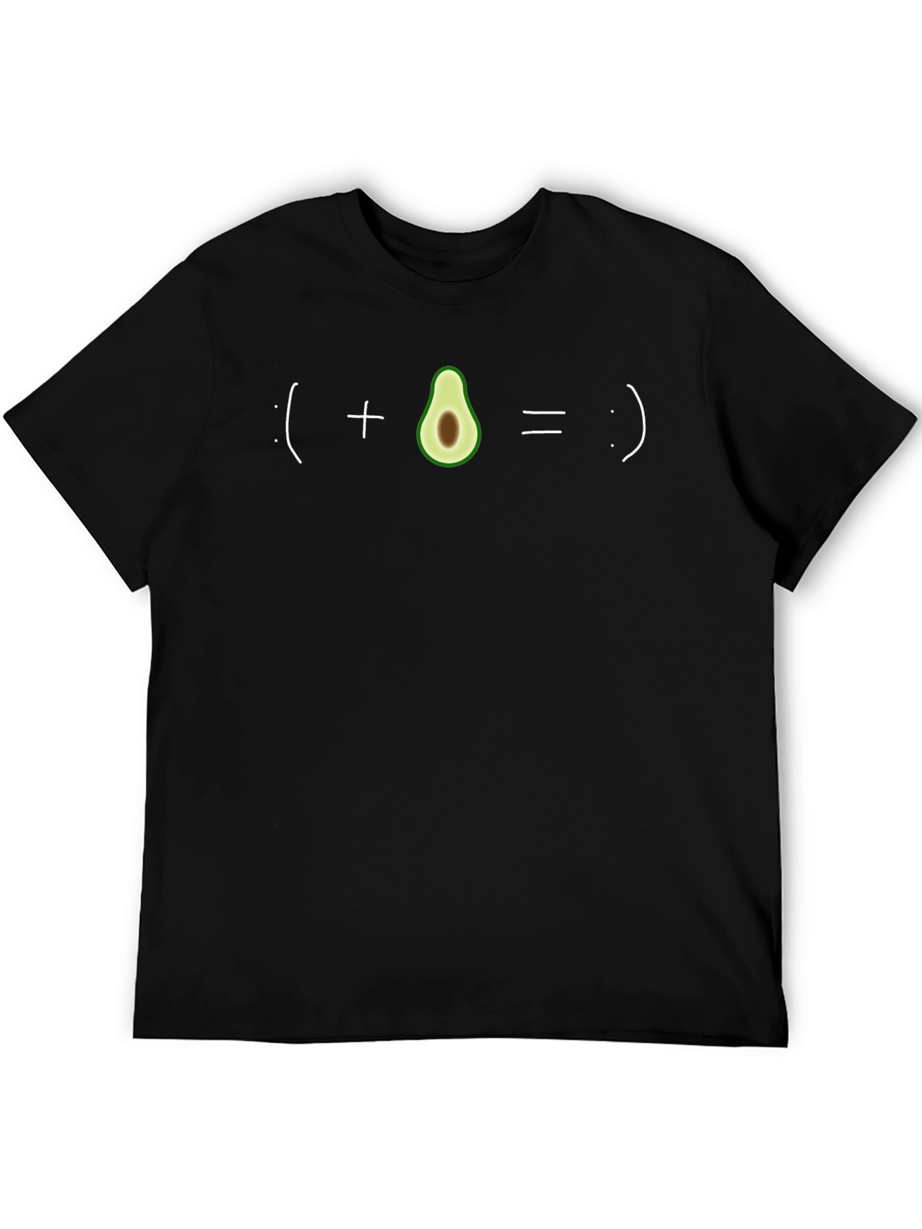 Black Avocado Happiness Equation Graphic Tee - Unisex view 5