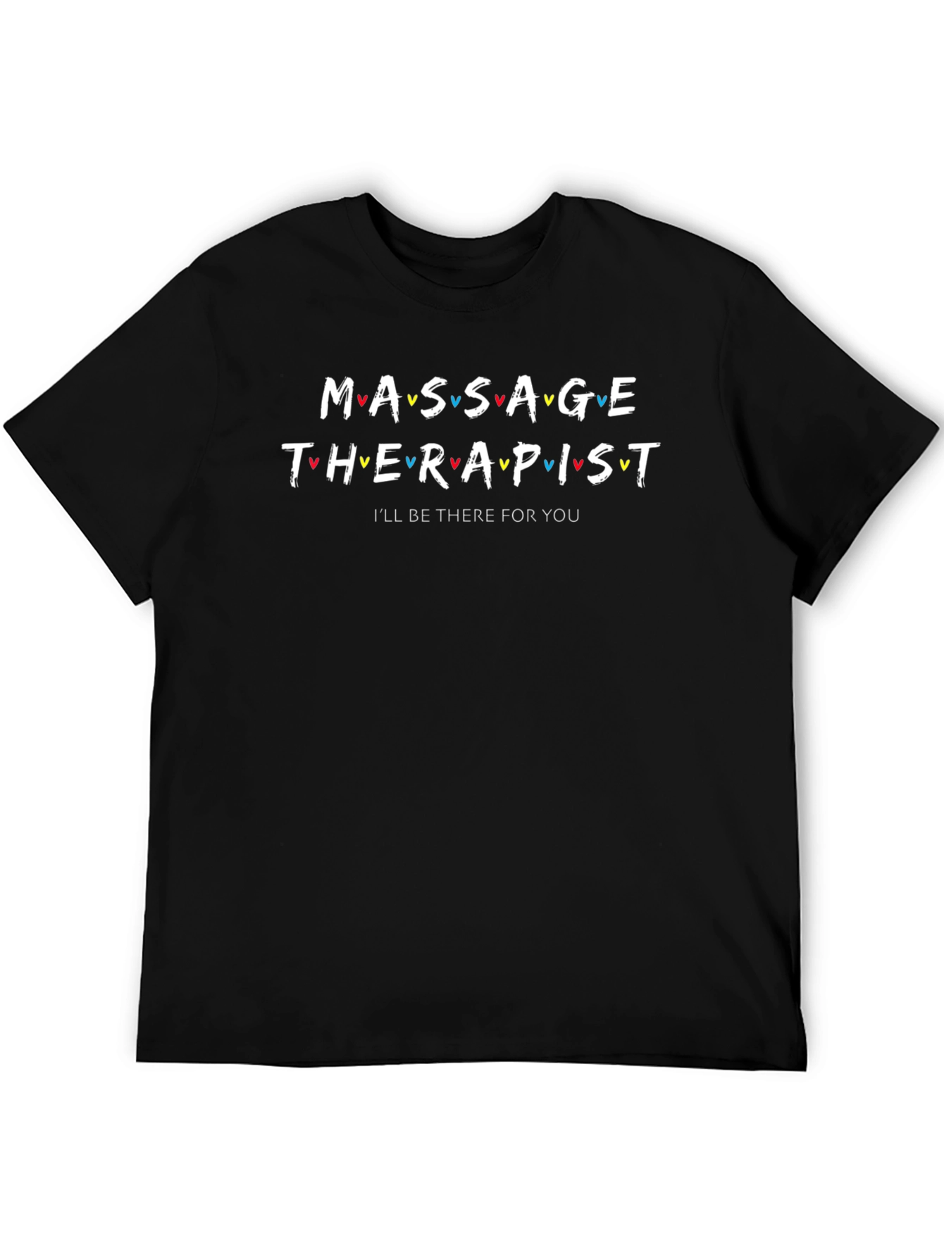 Black Massage Therapist Friends Inspired T-Shirt view 5