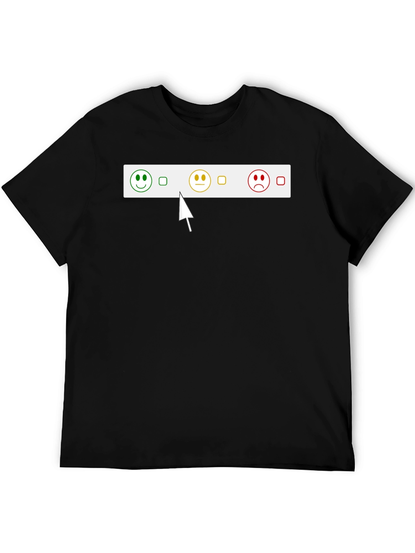 Black Mood Meter T-Shirt view 5
