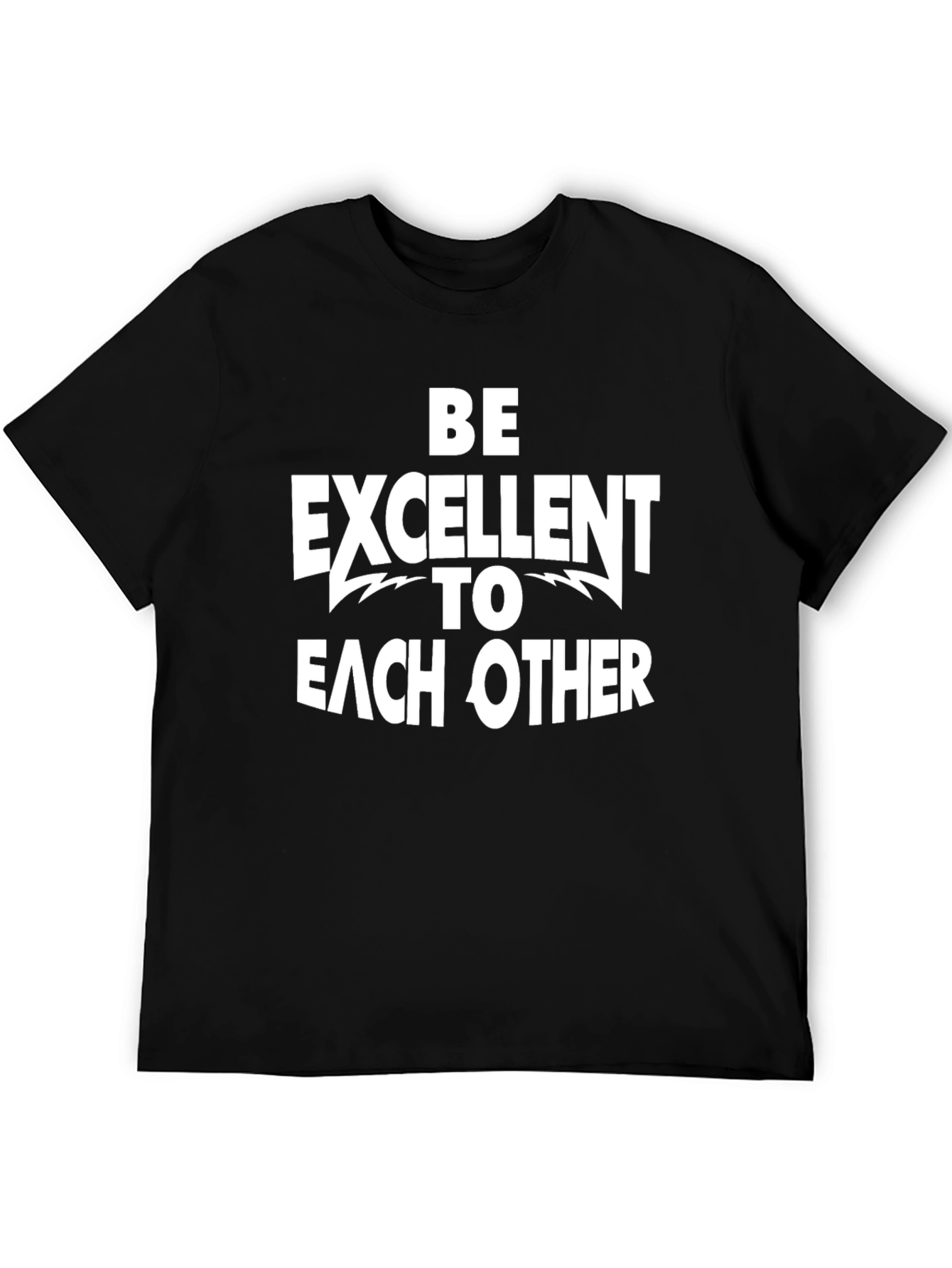 Black Be Excellent to Each Other Graphic Tee view 5
