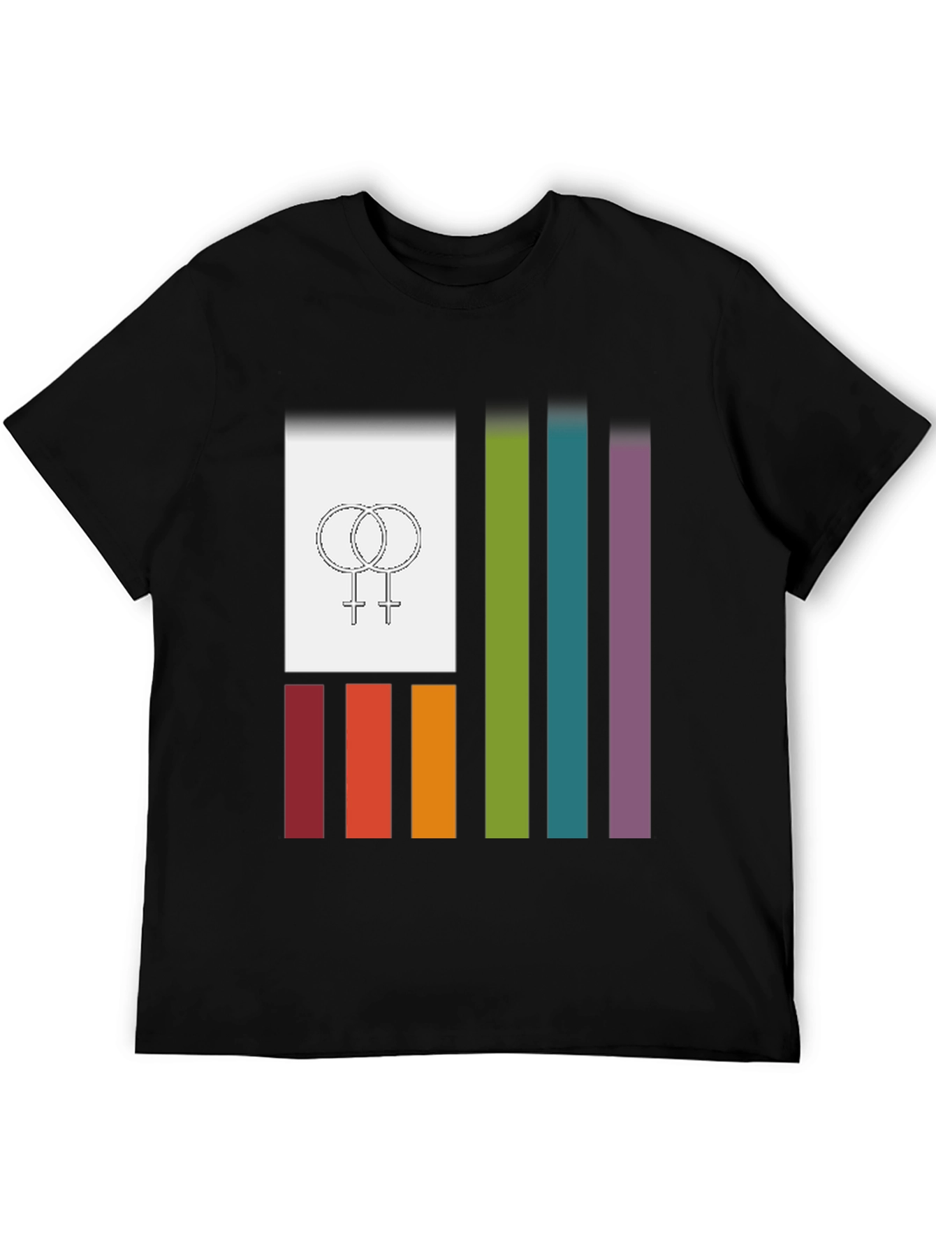 Black Pride Flag Graphic Tee view 5
