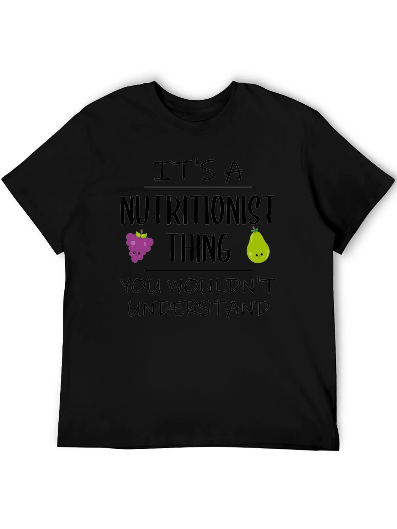 Black Nutritionist Thing T-Shirt - Funny Foodie Tee view 5