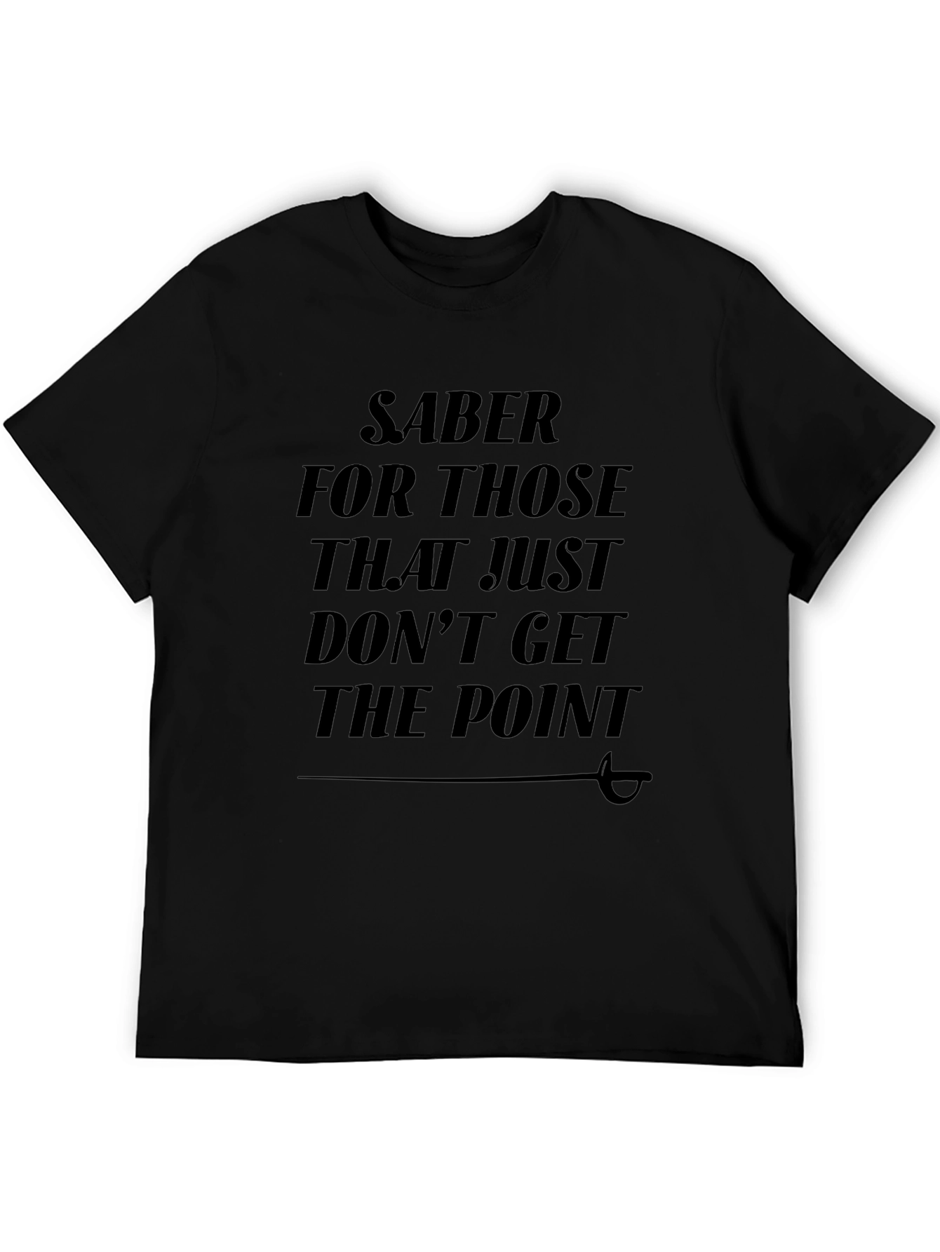 Black Saber The Point Graphic T-Shirt view 5