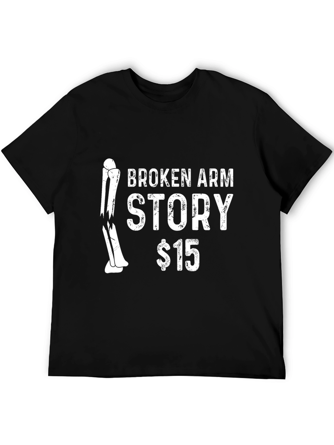 Black Broken Arm Story T-Shirt view 5