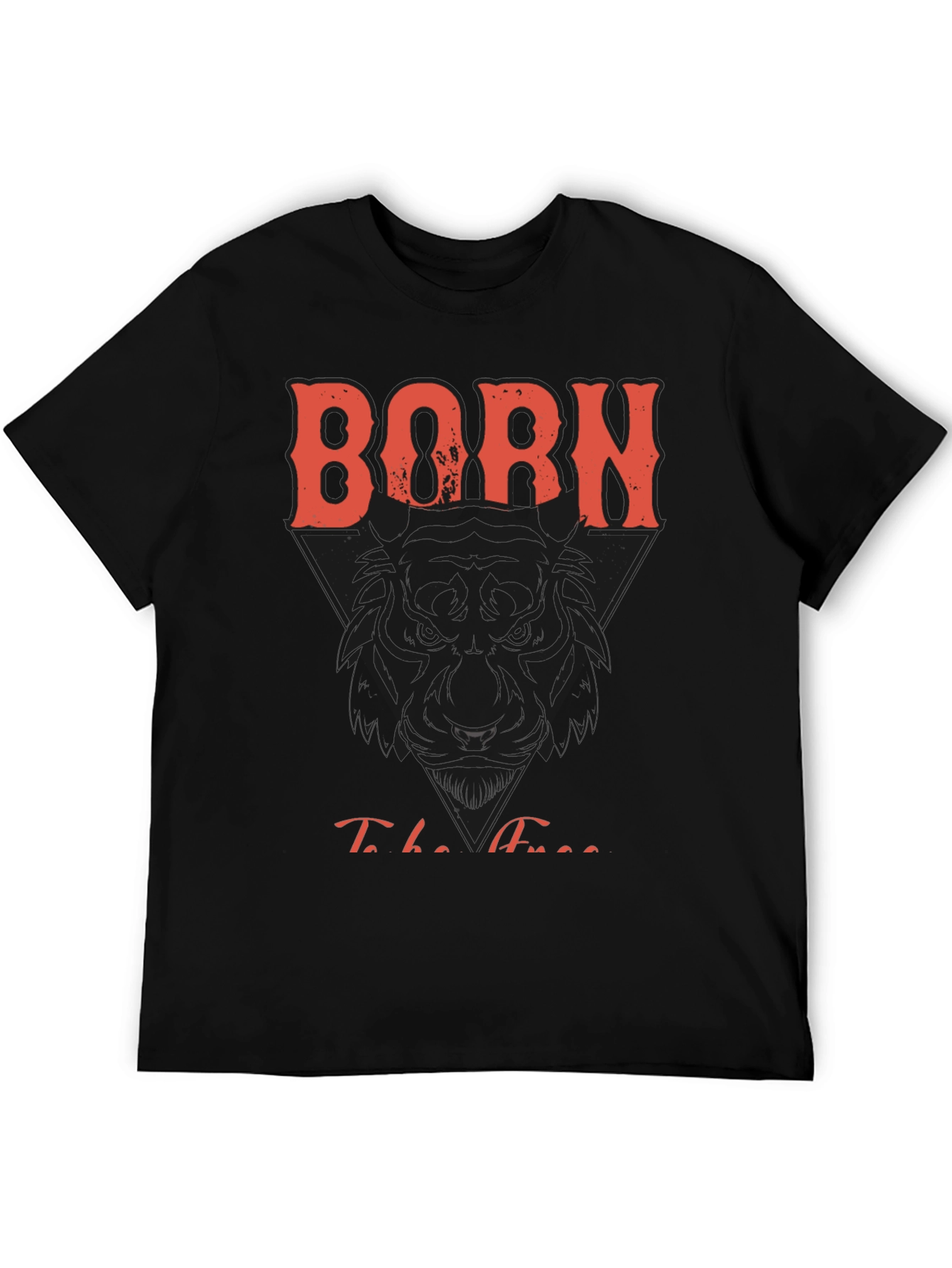 Black Born To Be Free Graphic Print Tee view 5