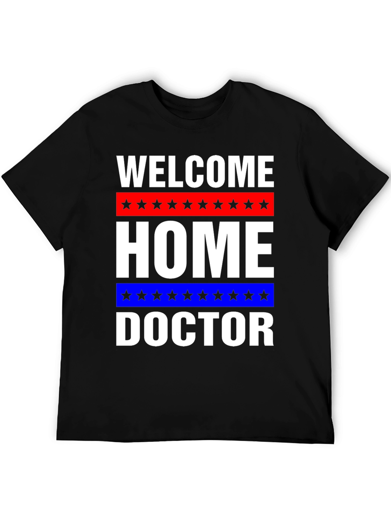 Black Welcome Home Doctor Graphic T-Shirt view 5