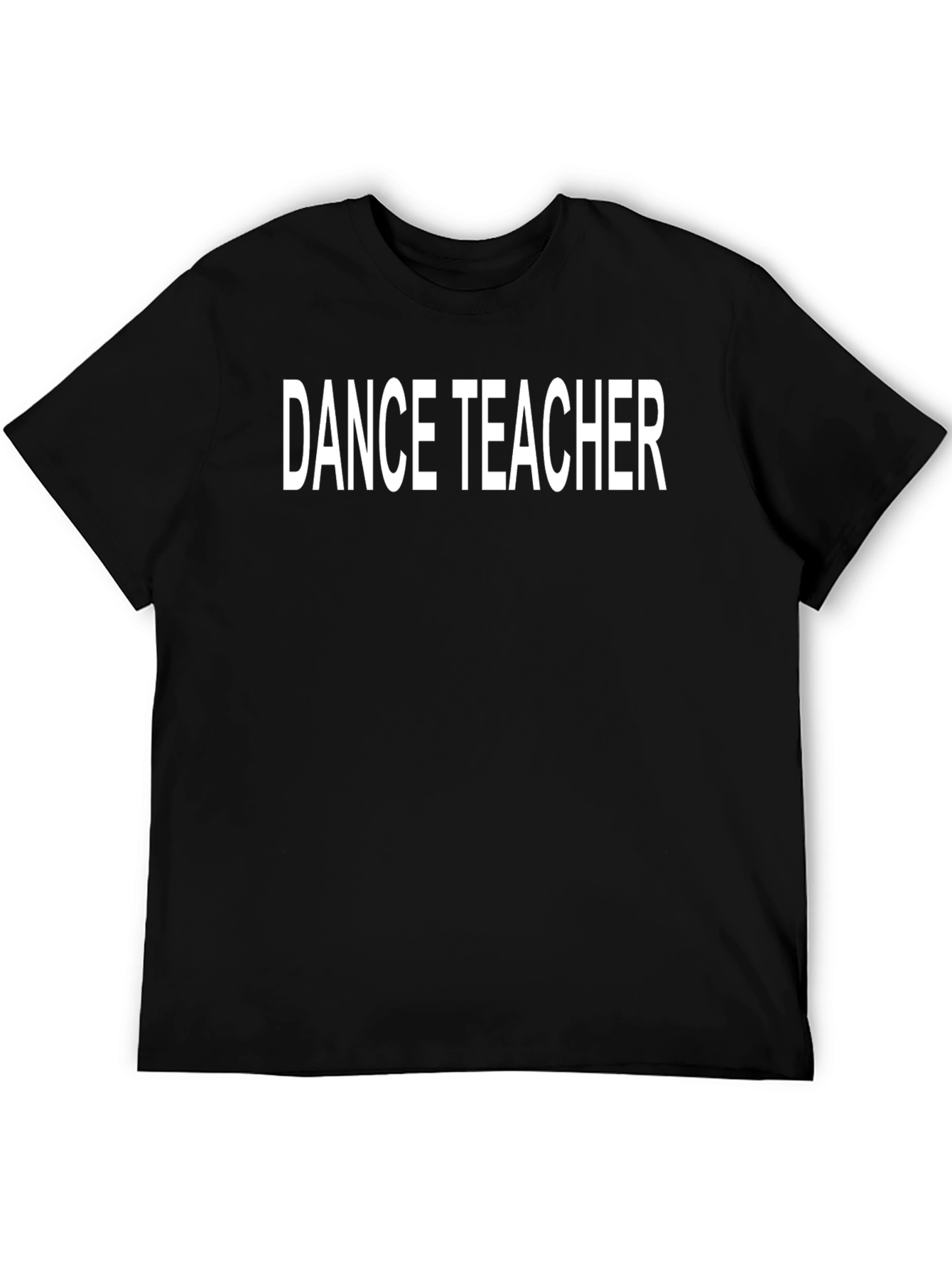 Black Dance Teacher T-Shirt - Black Cotton Graphic Tee view 5
