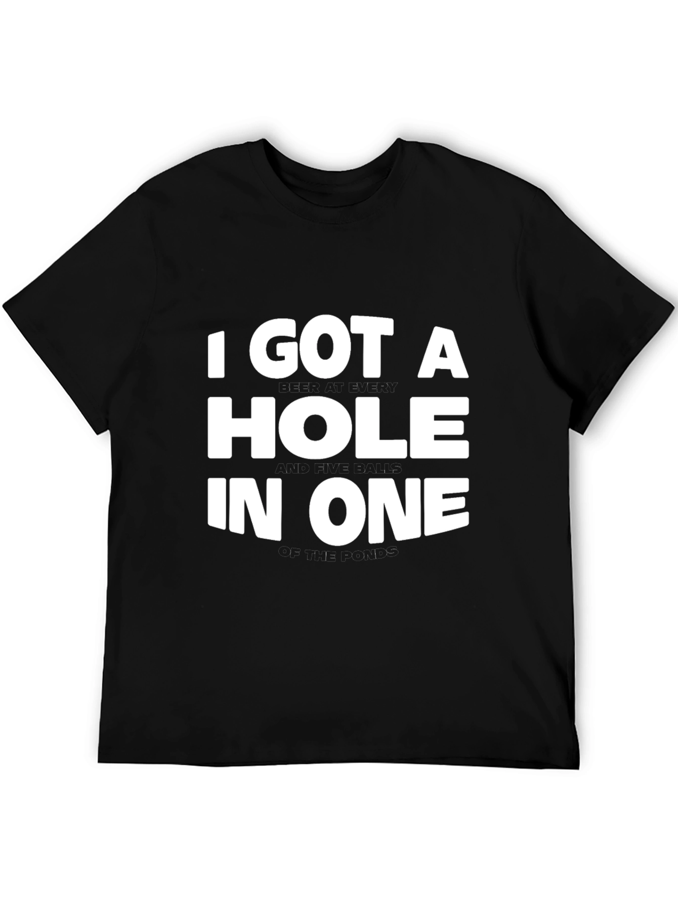 Black Hole In One Graphic Tee - Golf Lover's T-Shirt view 5